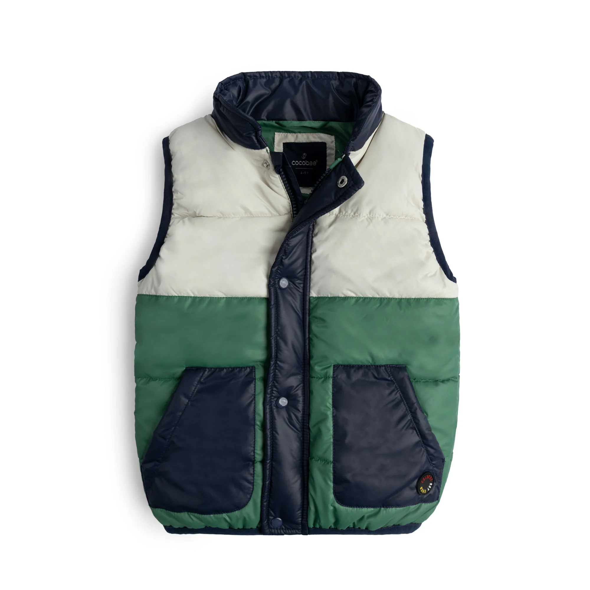 Color-Block Puffer Gilet