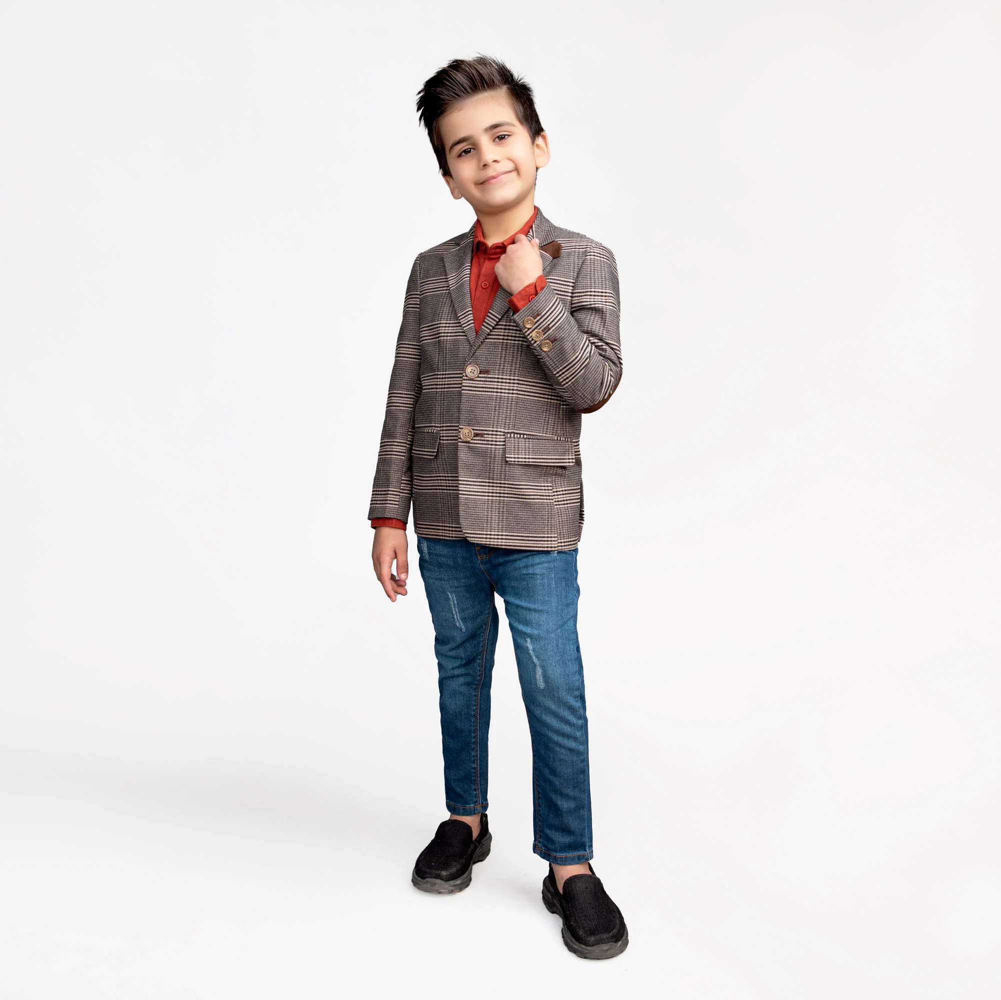 Strip Crossing Coat