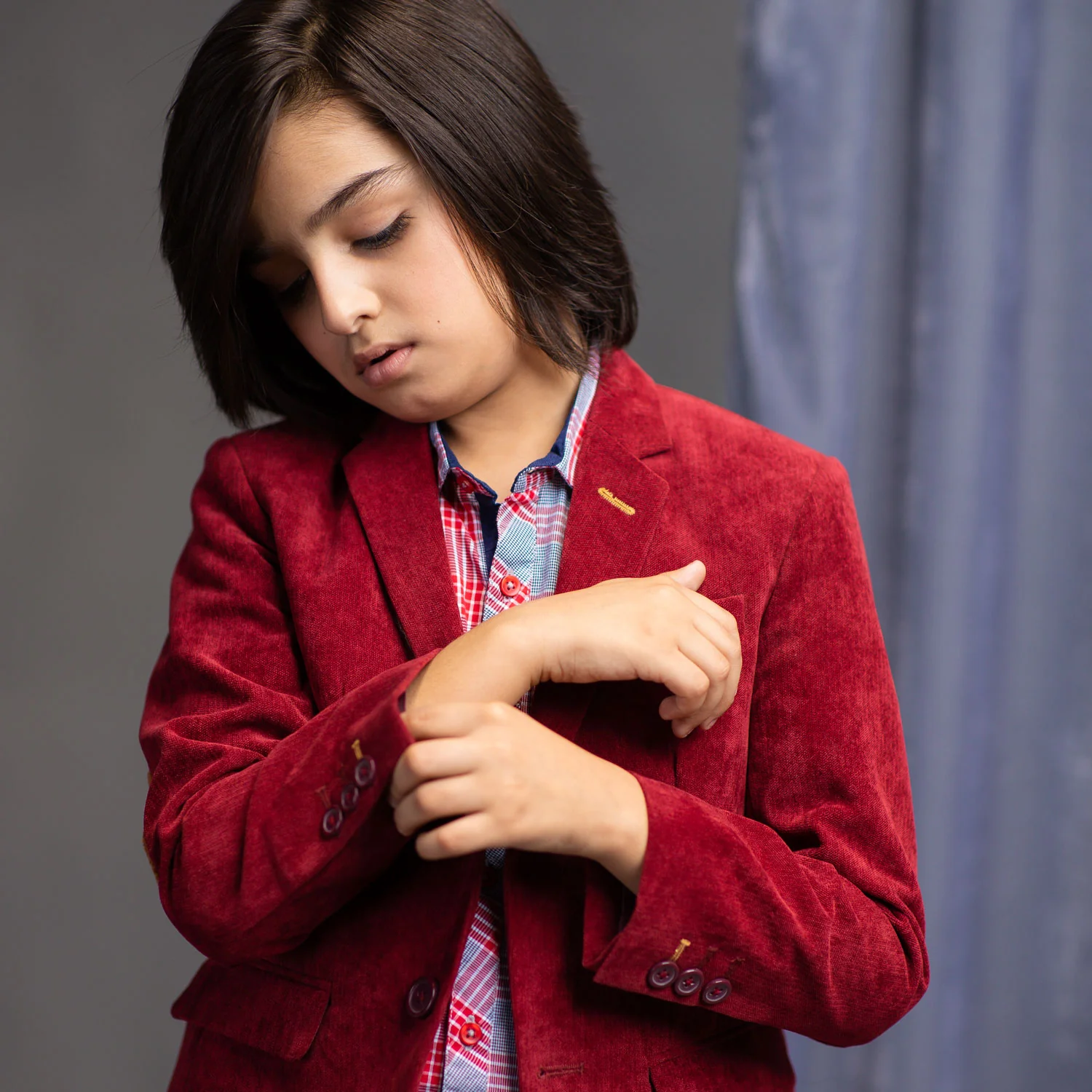 Brick Red Smart fit Blazer - Image 2