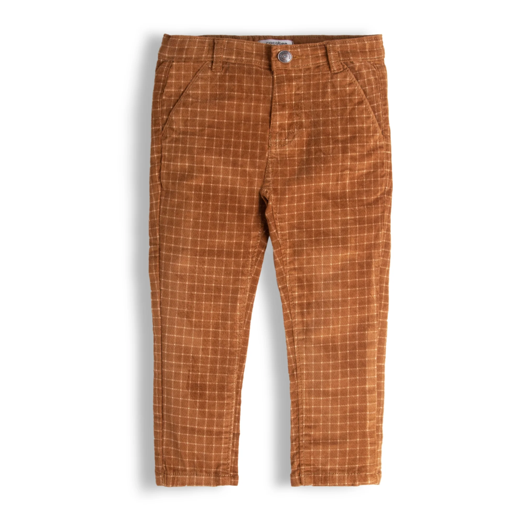 Brown Check Pants