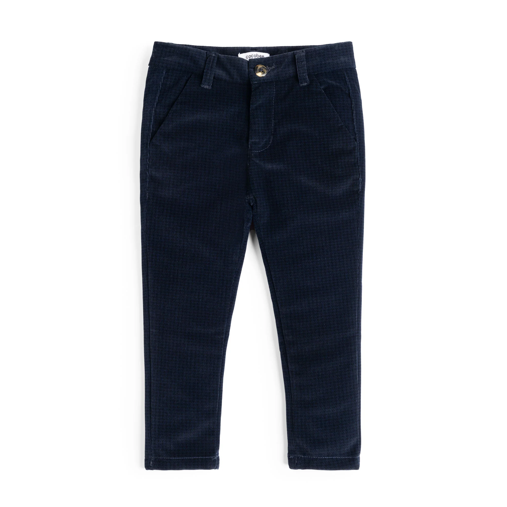 Checkered Blue Corduroy Pant