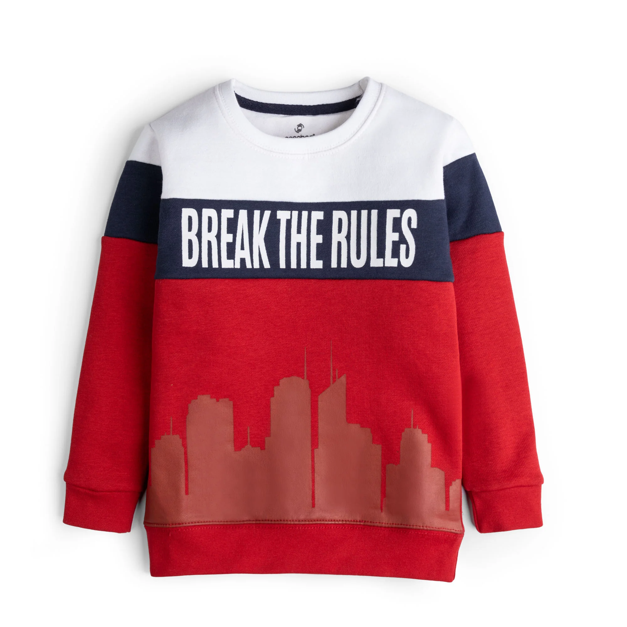 Color-Block Printed Sweatshirt