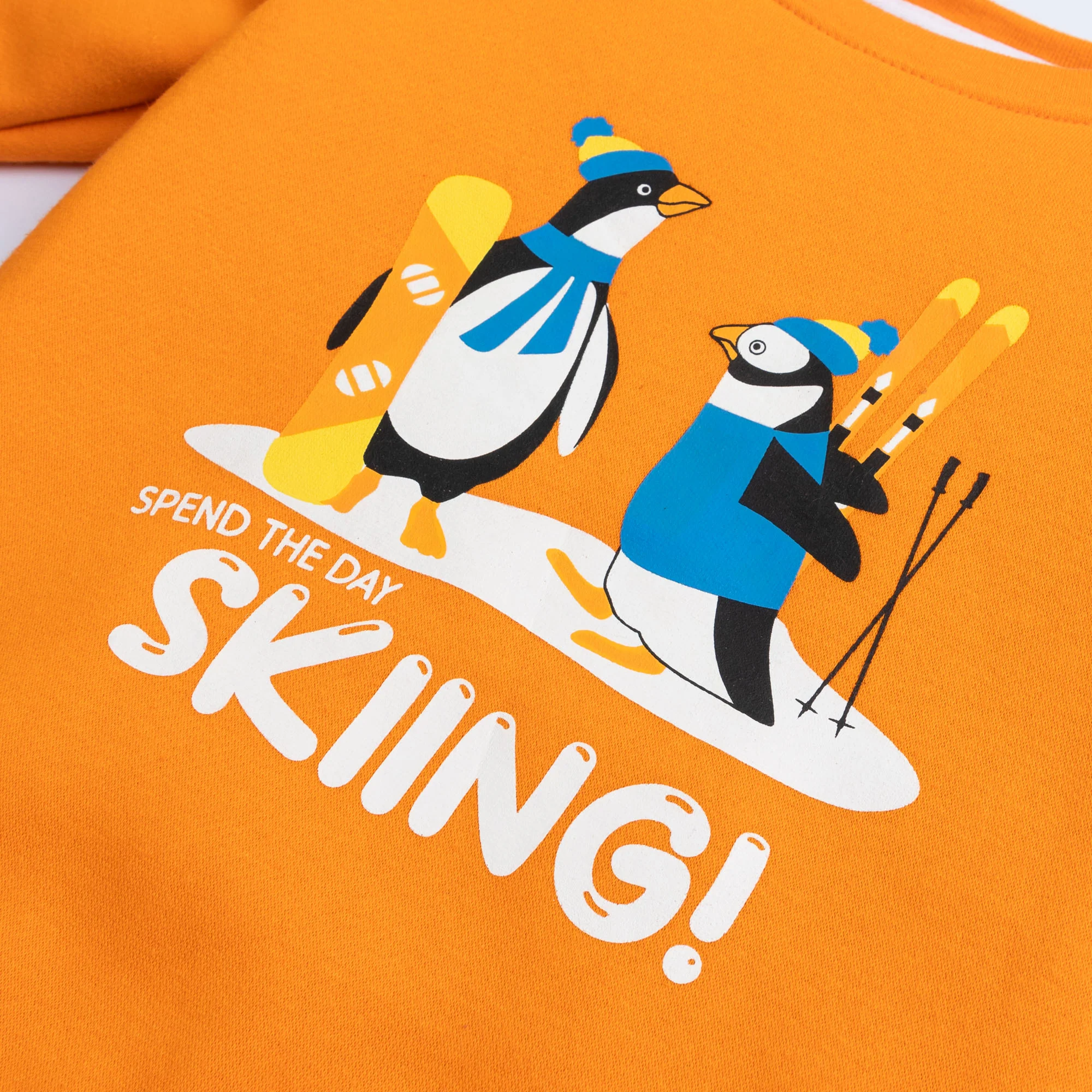 Skiing High Printed Sweatshirt - Image 2