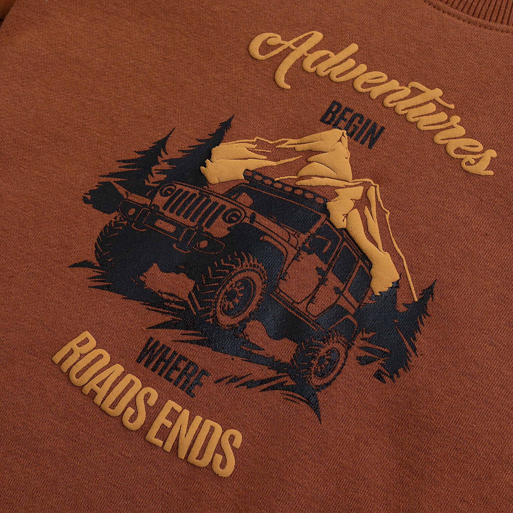 Adventures Brown Sweatshirt - Image 2