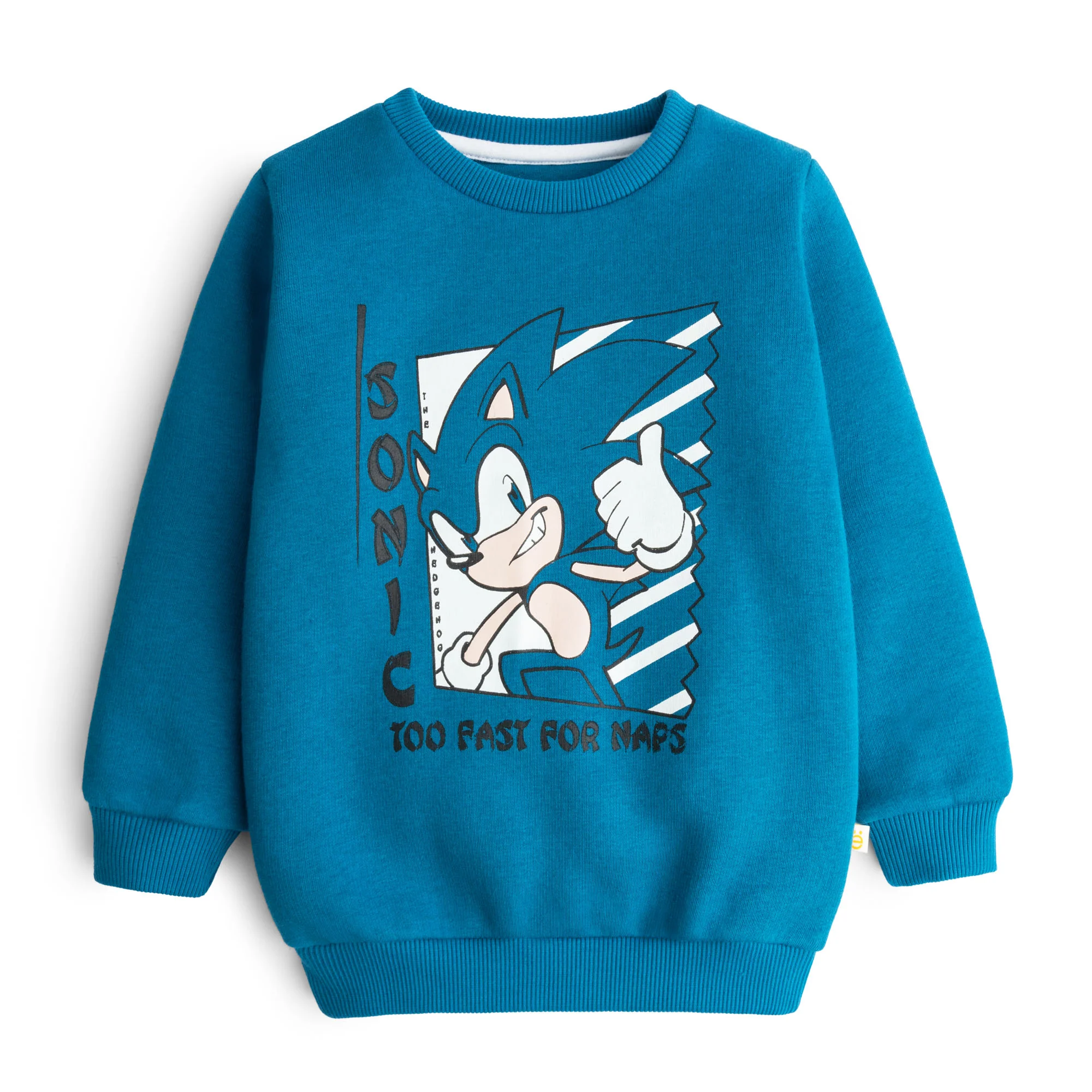 Sonic Blue Printed Sweatshirt
