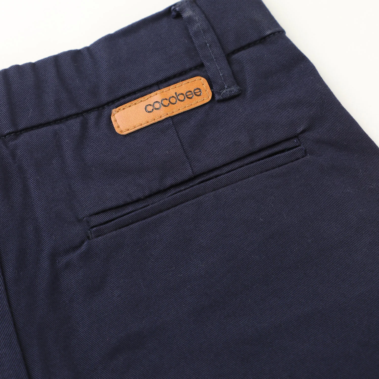 Navy blue plain chino - Image 2