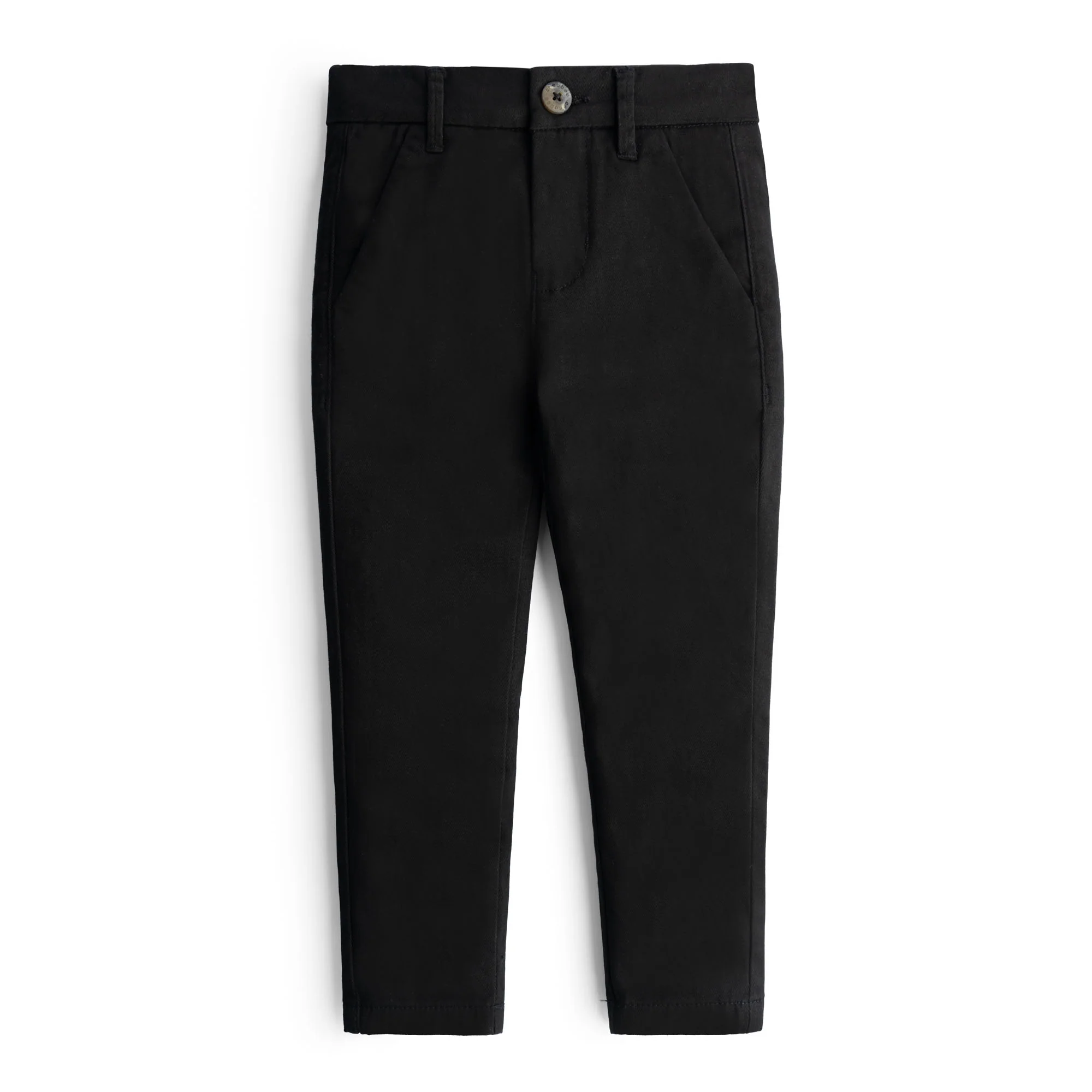 Black Cotton Classic Pant
