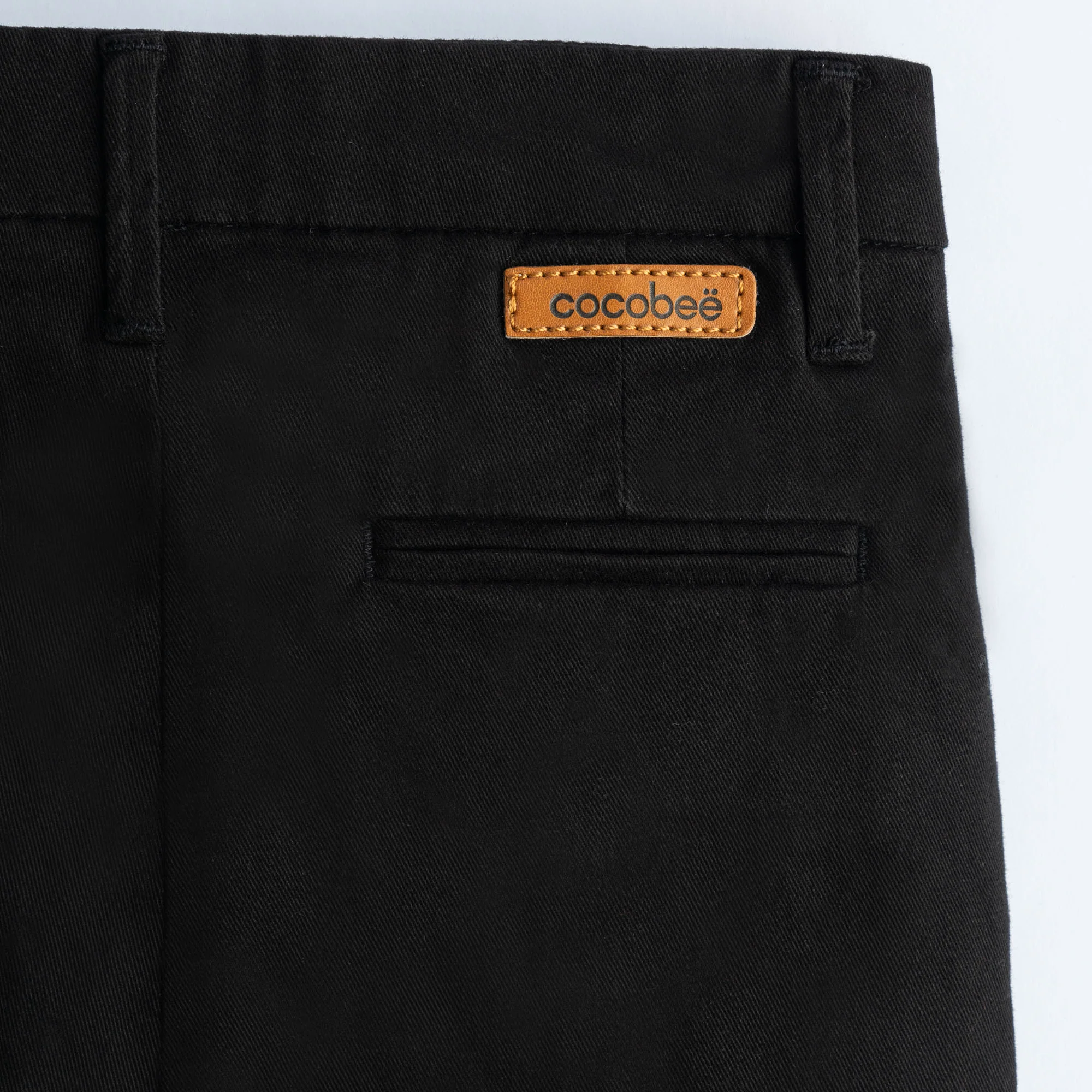 Black Cotton Classic Pant - Image 2