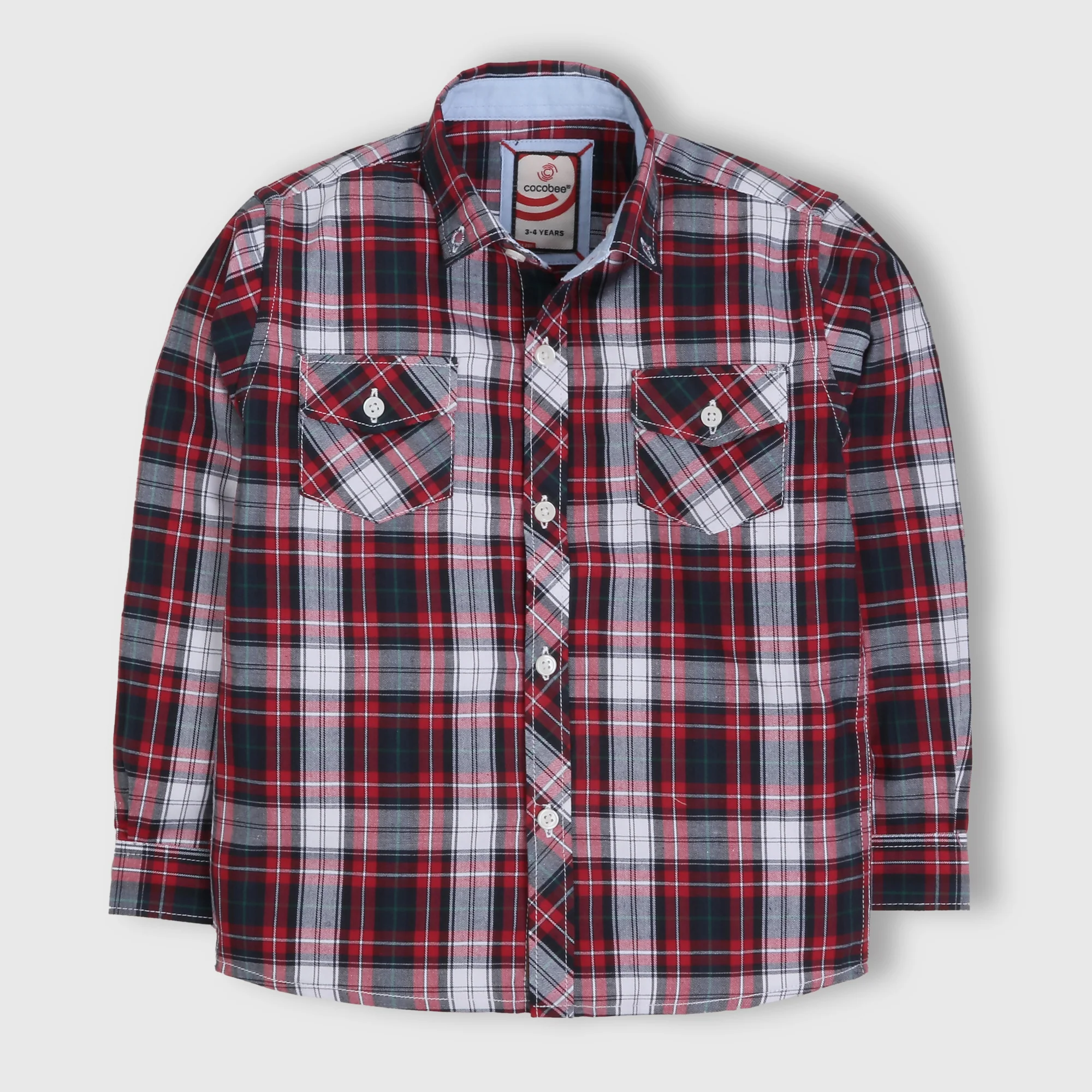 Red Formal Checker Shirt