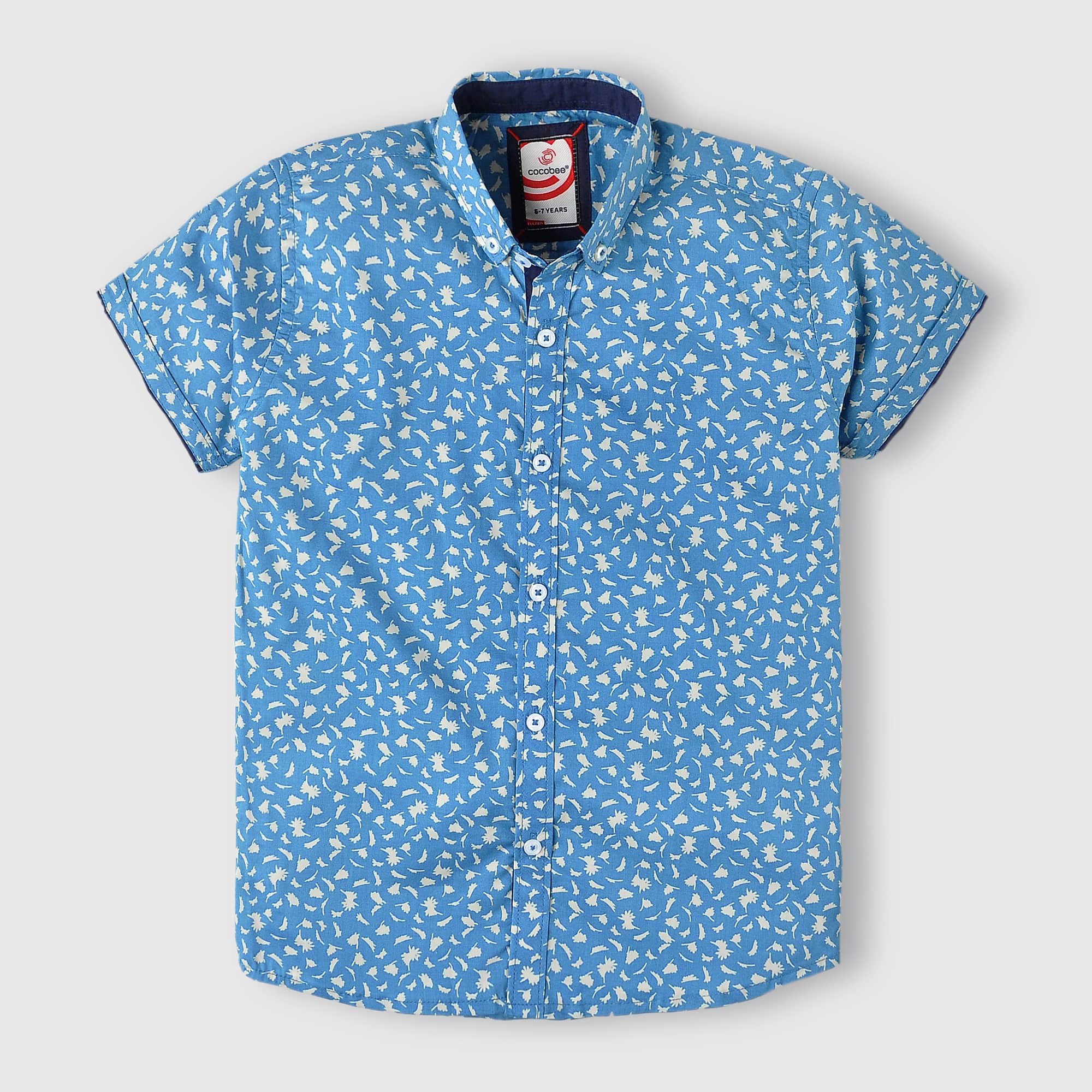 Blue Printed Shirt - Image 2