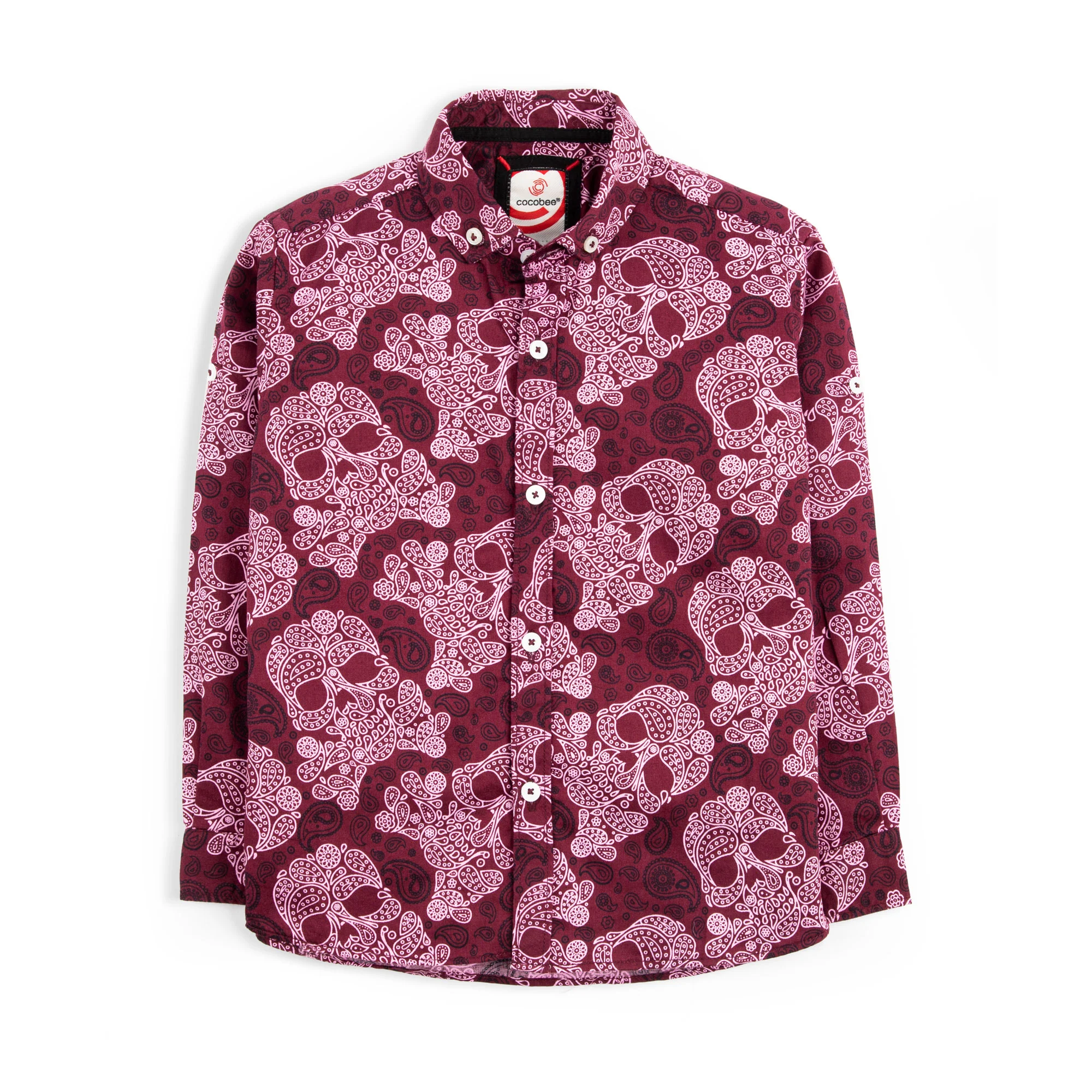 Maroon Printed Shirt