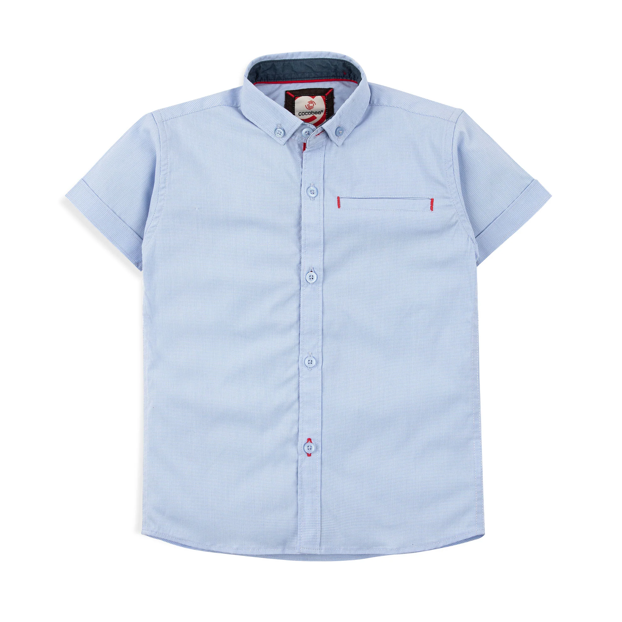 Mini Checkered Blue Shirt