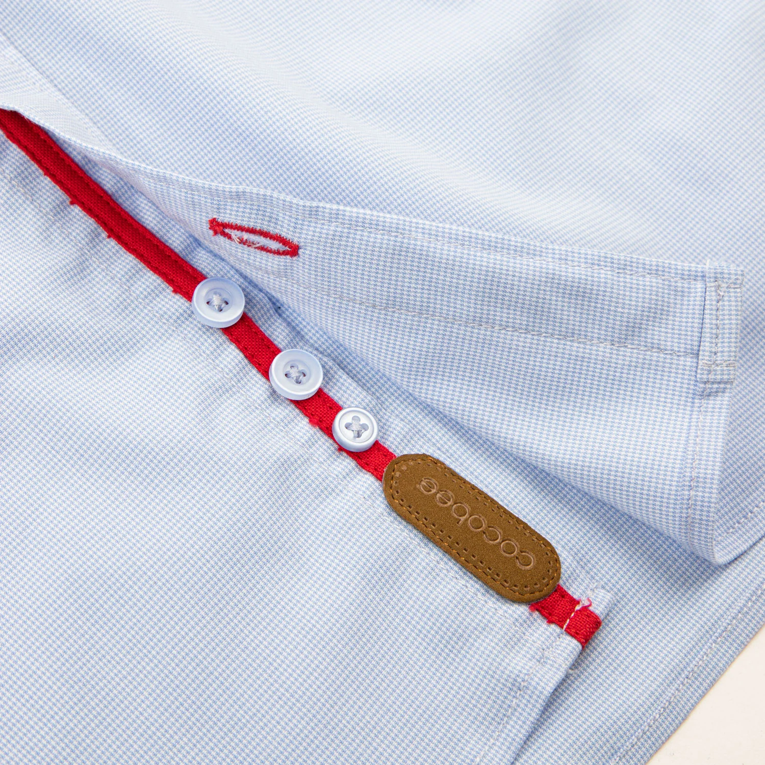 Mini Checkered Blue Shirt - Image 3