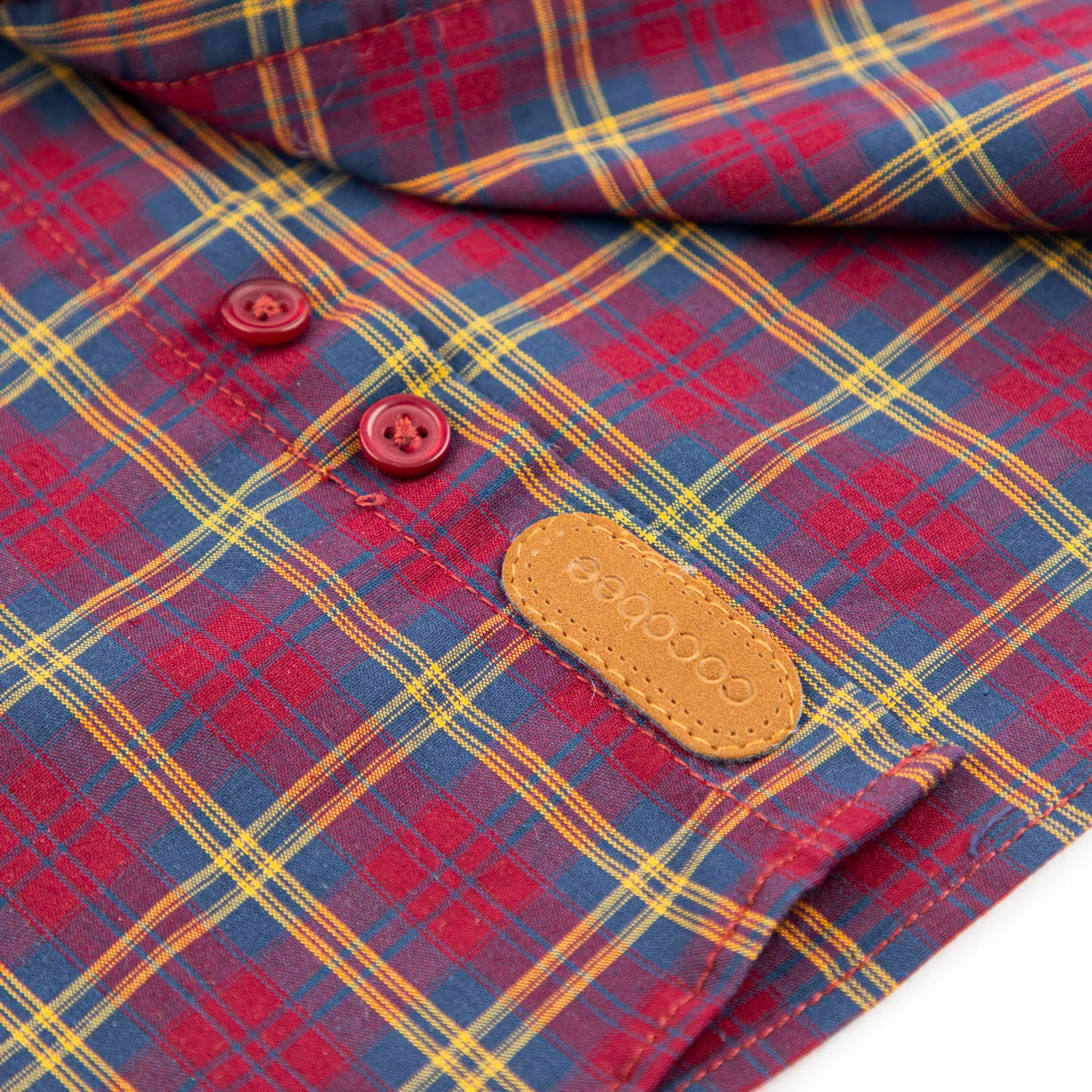 Maroon Tartan Shirt - Image 2