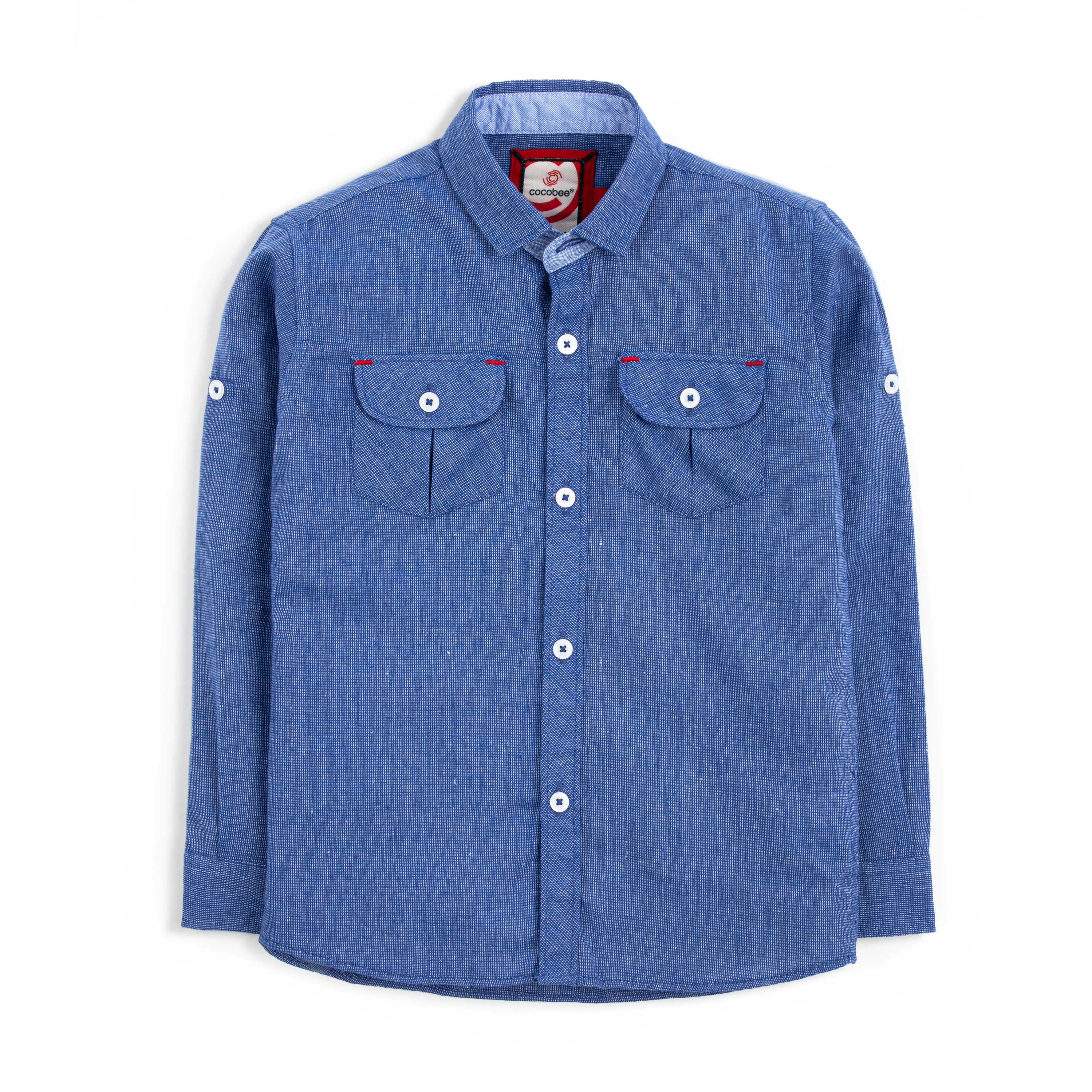 Blue Double Pocket Shirt