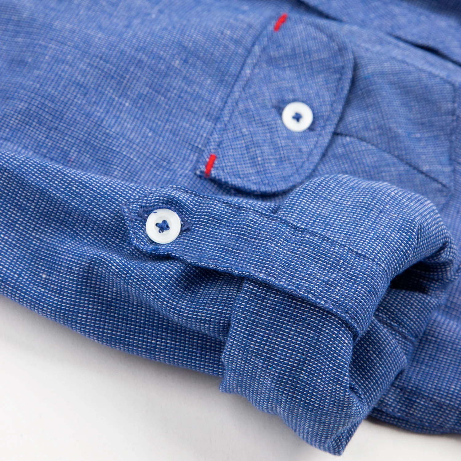 Blue Double Pocket Shirt - Image 4