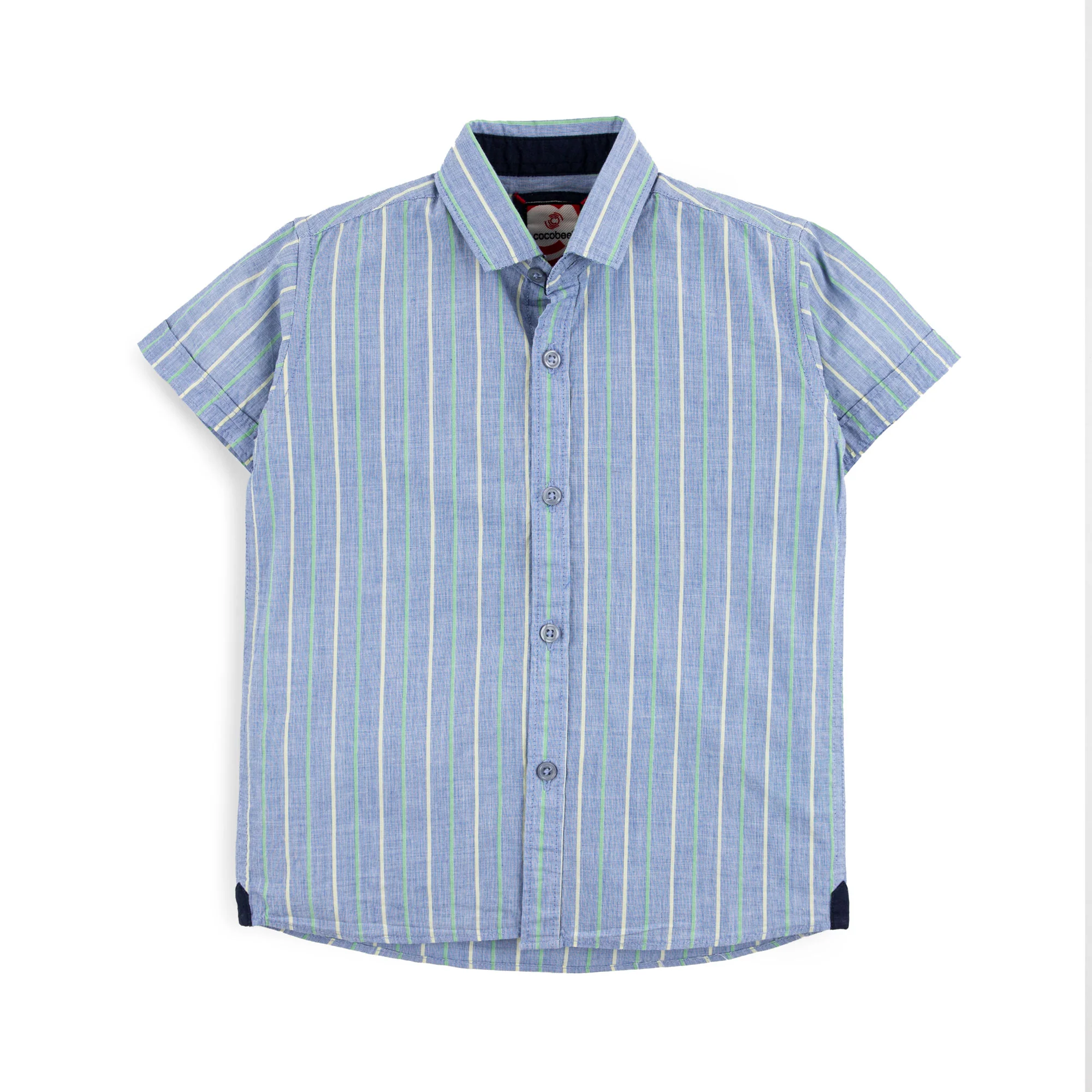 Thin Green Striped Shirt