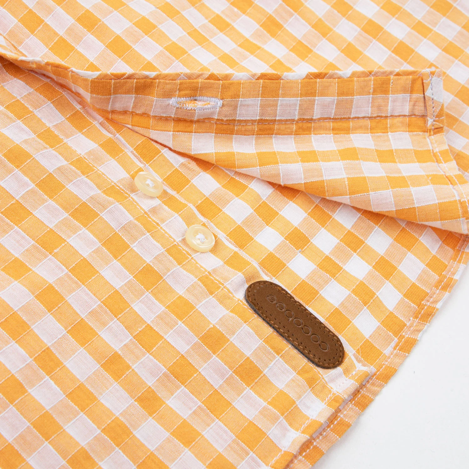 Mustard Checkered Shirt - Image 3