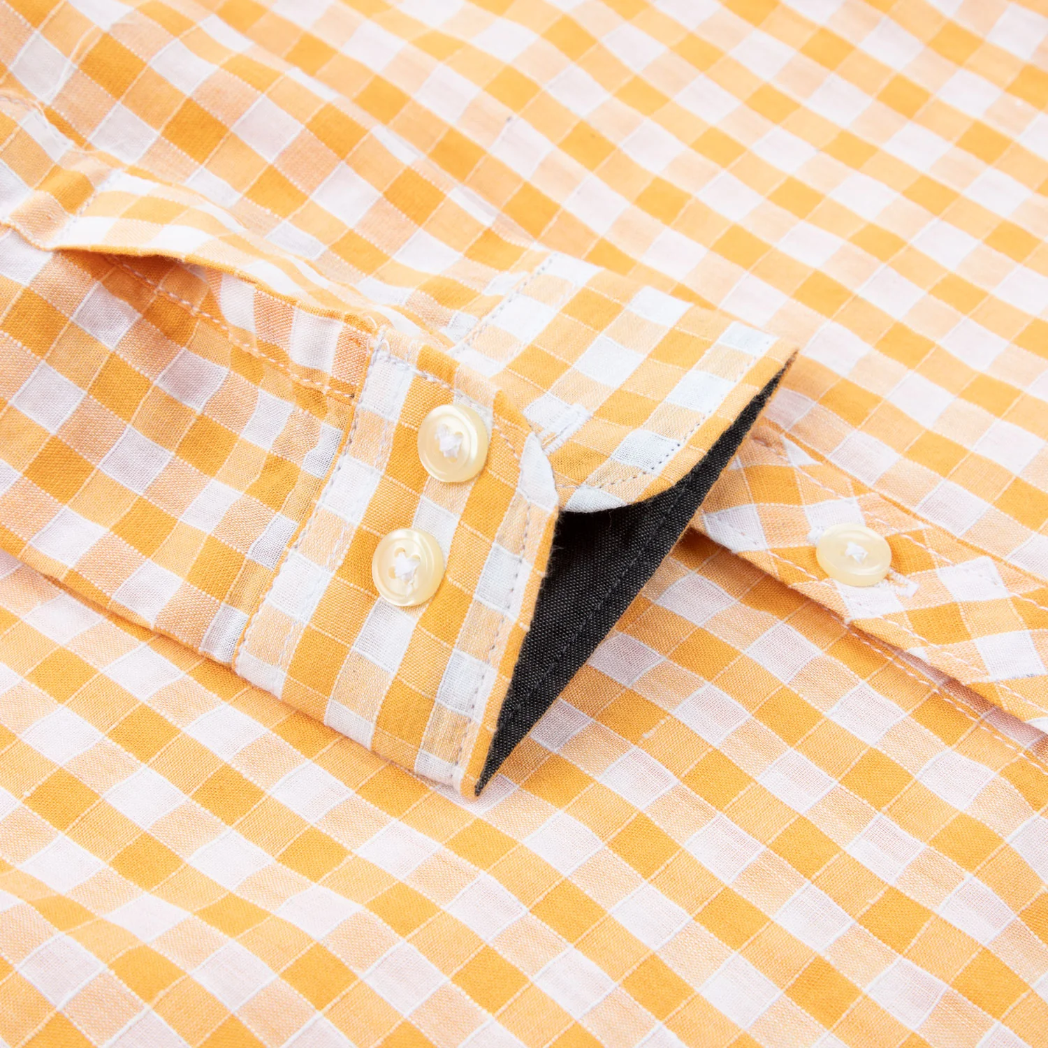 Mustard Checkered Shirt - Image 4