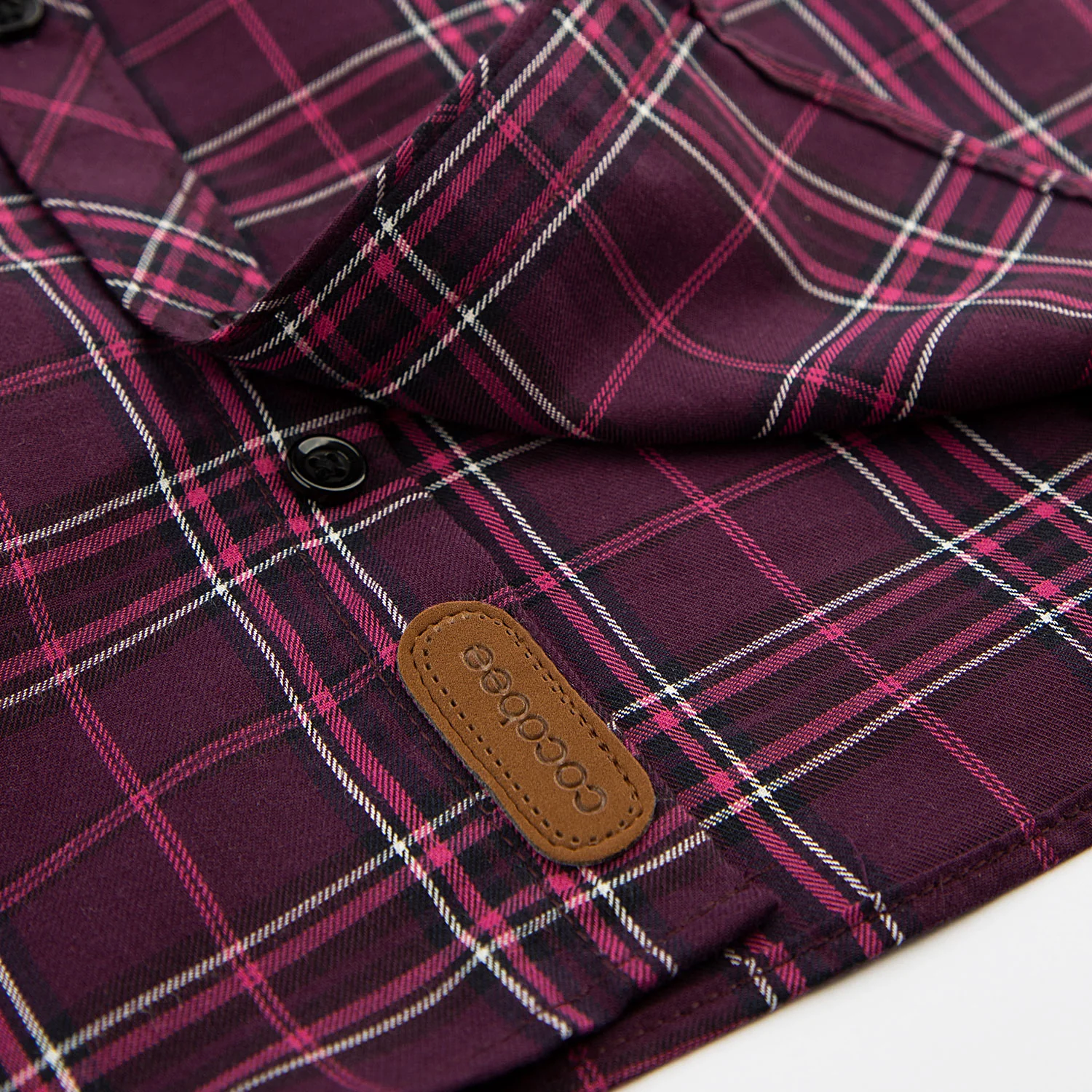 Maroon Check Shirt - Image 2
