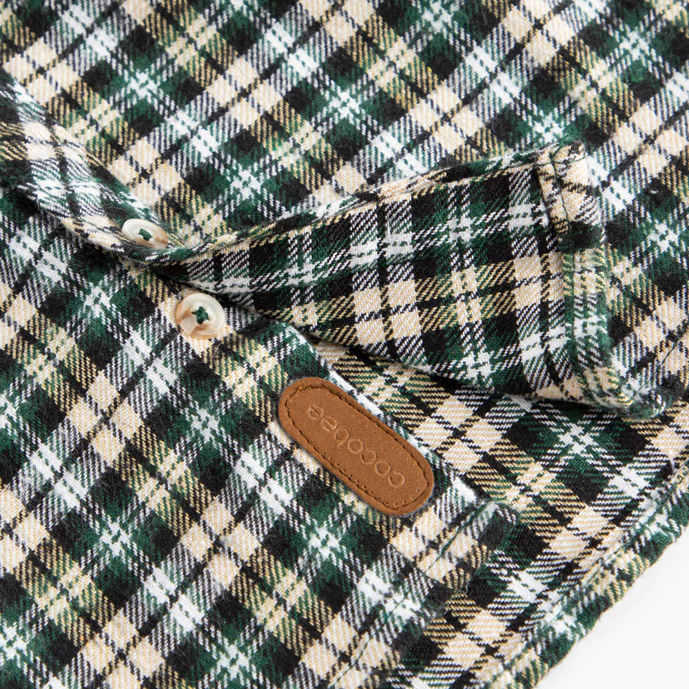 Taupe Tartan Shirt - Image 3