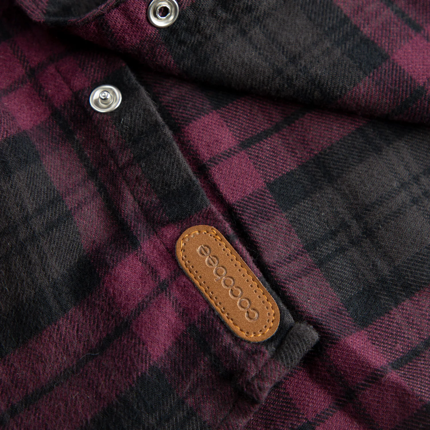Maroon Tartan Flannel Shirt - Image 3