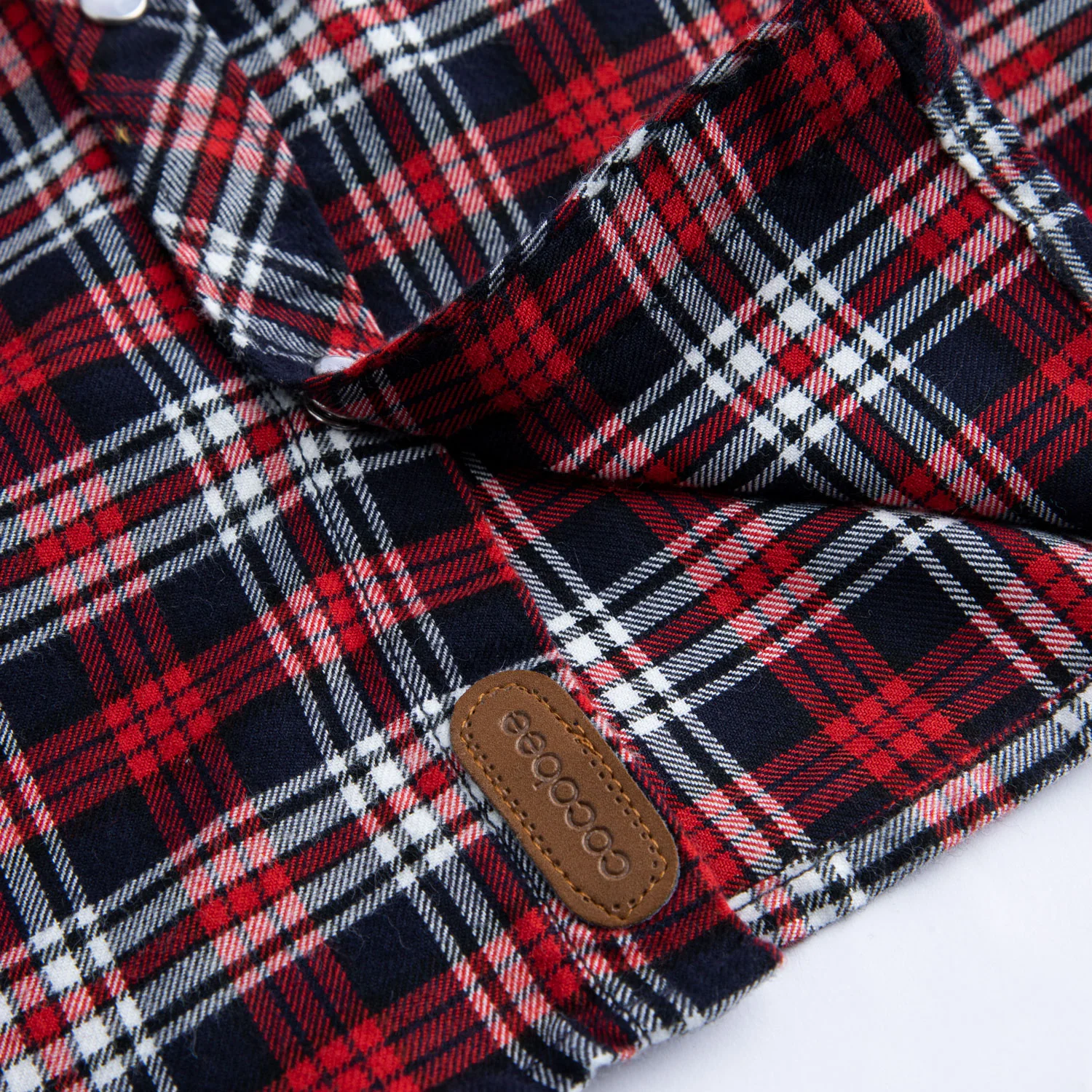 Red Plaid Flannel Shirt - Image 3