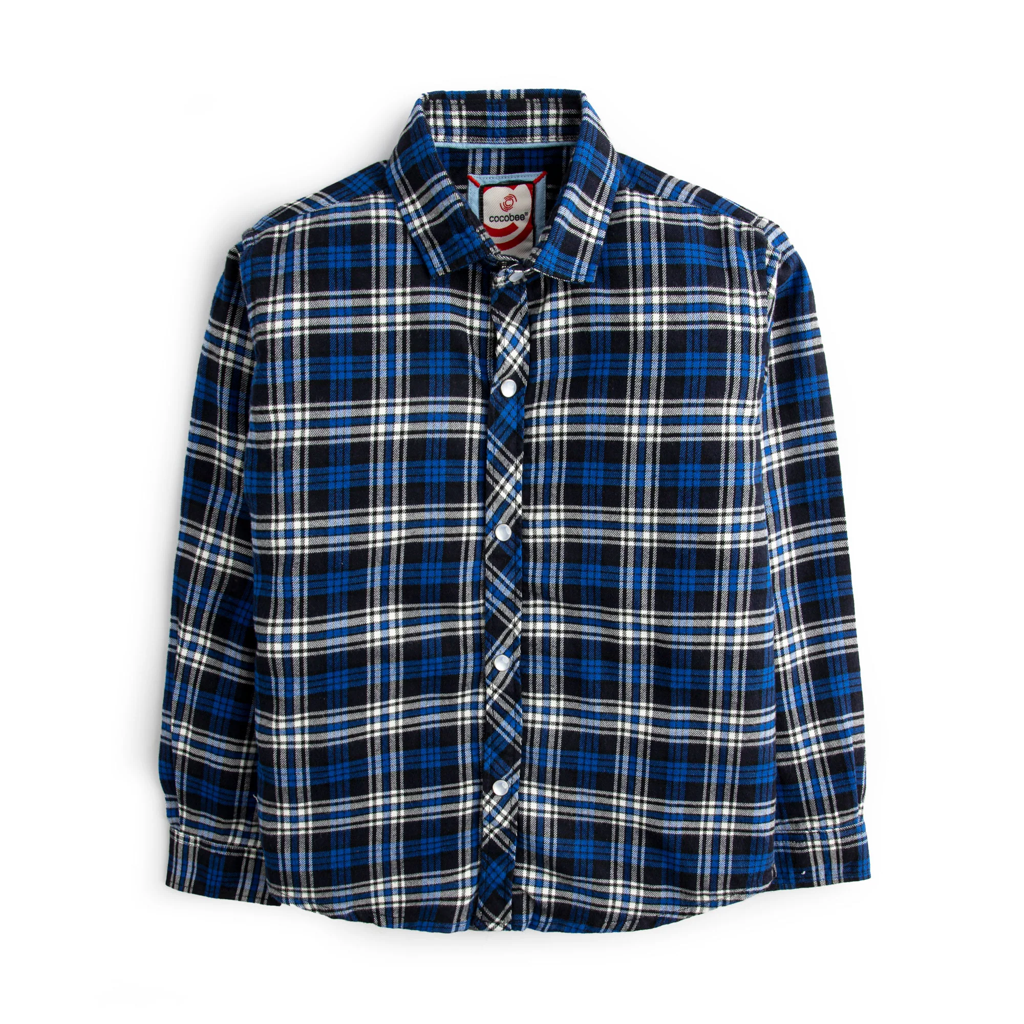 Blue Tartan Flannel Shirt