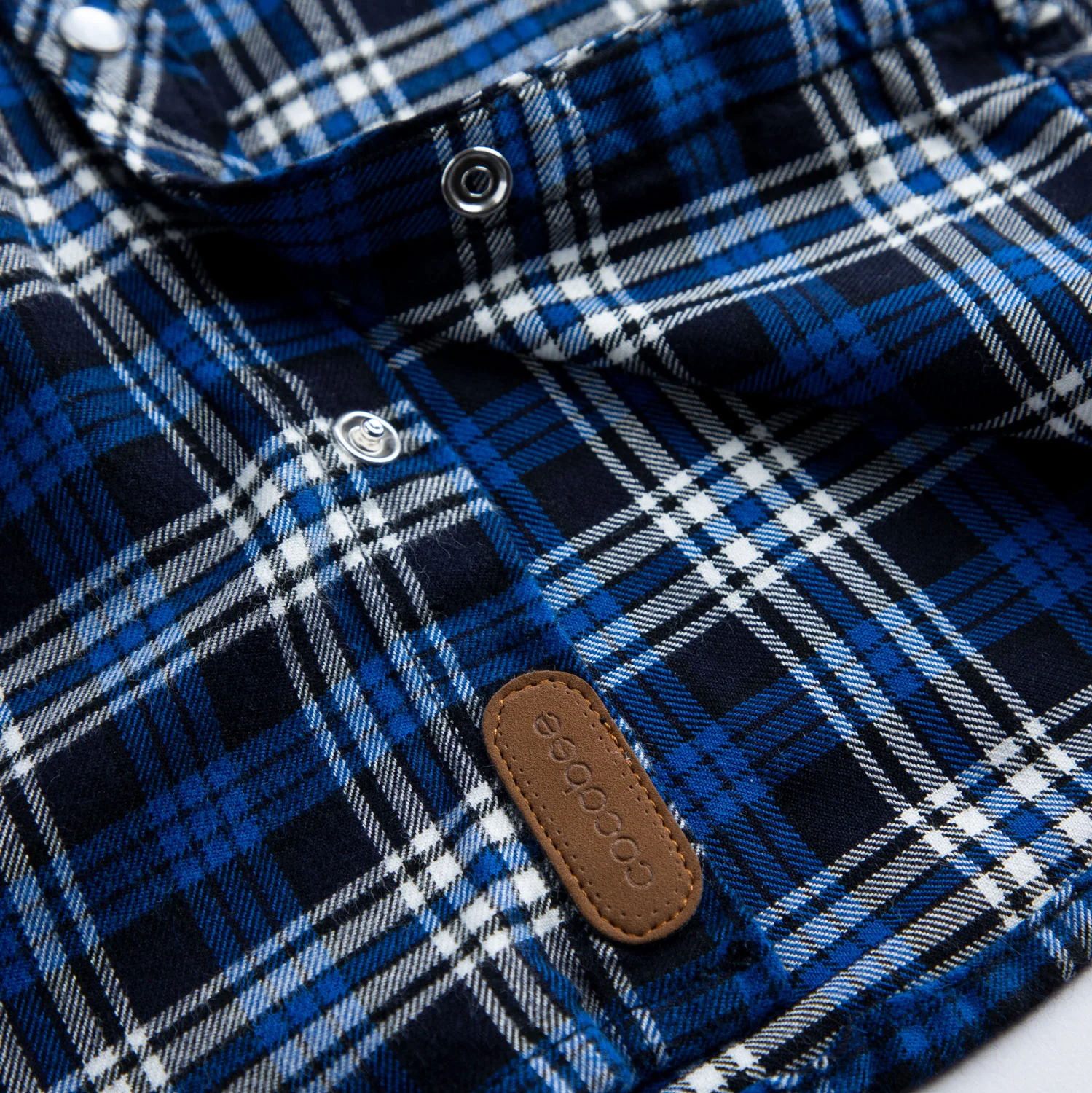Blue Tartan Flannel Shirt - Image 3