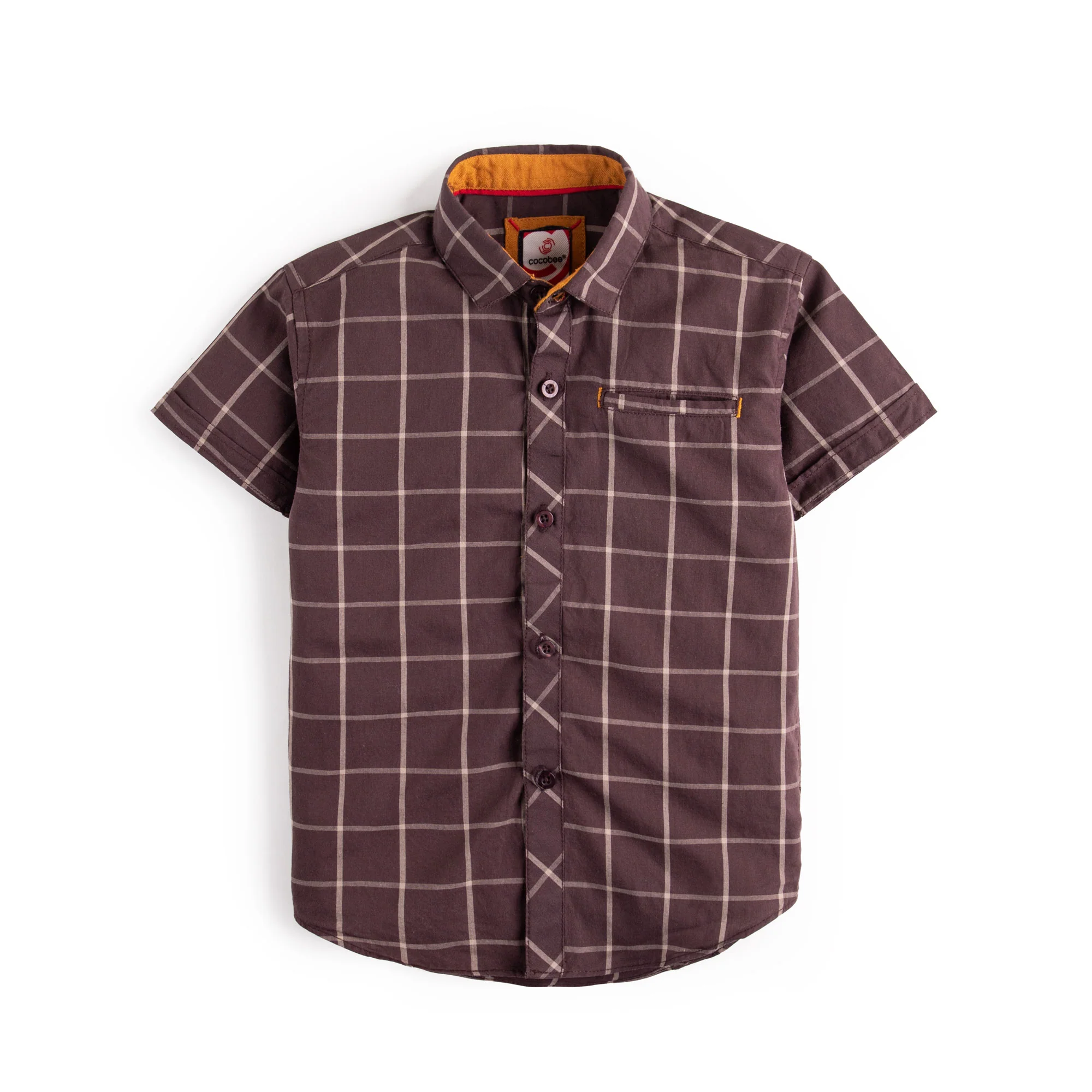 Brown Cotton Shirt