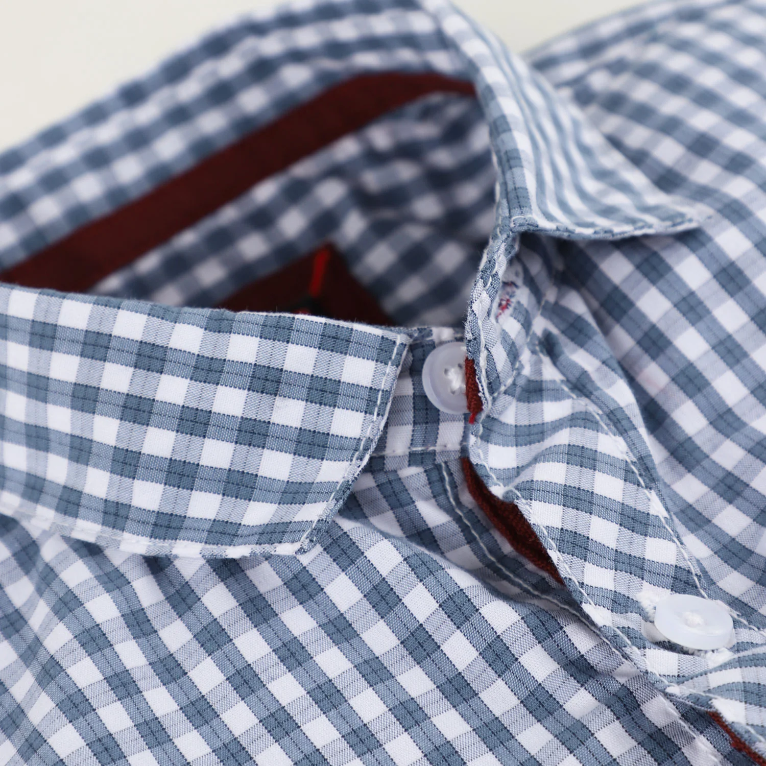 Button-down checked shirt - Image 2