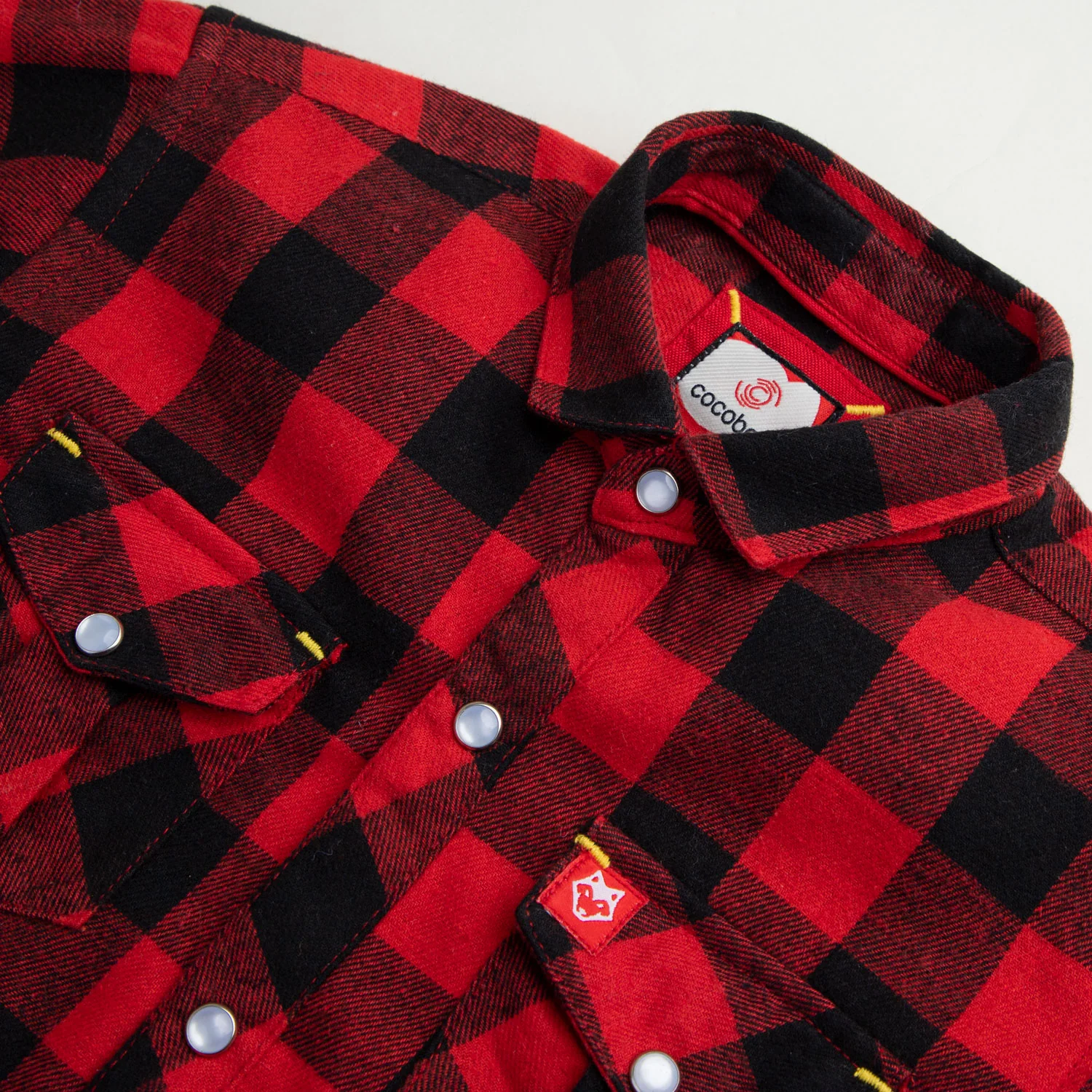 Two Tone Checkered Flannel Shirt - Image 2