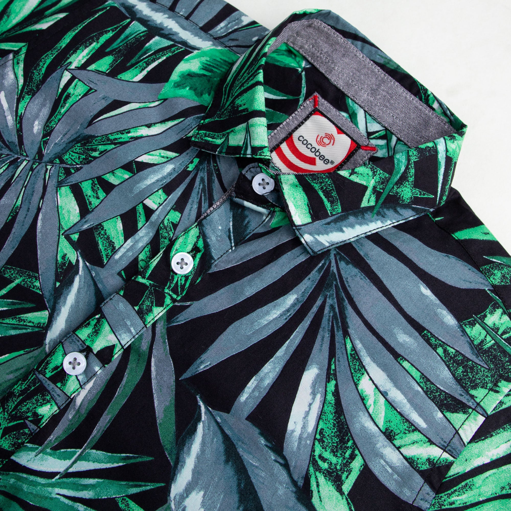 Tropical Print Casual Shirt - Image 2