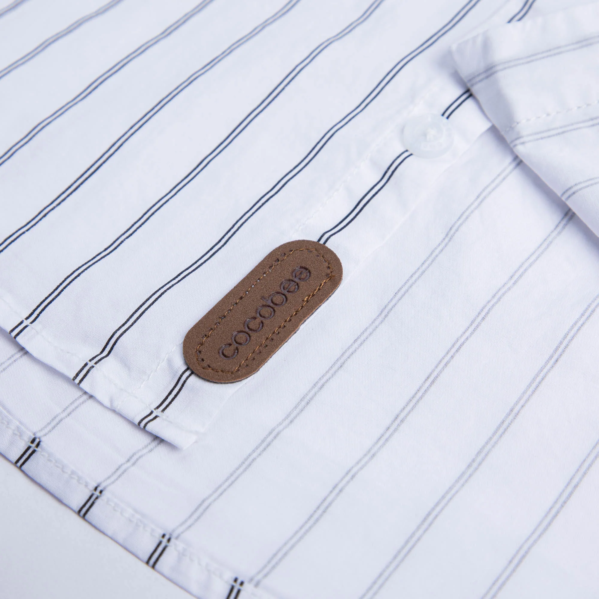 Casual Black Strip Dress Shirt - Image 2