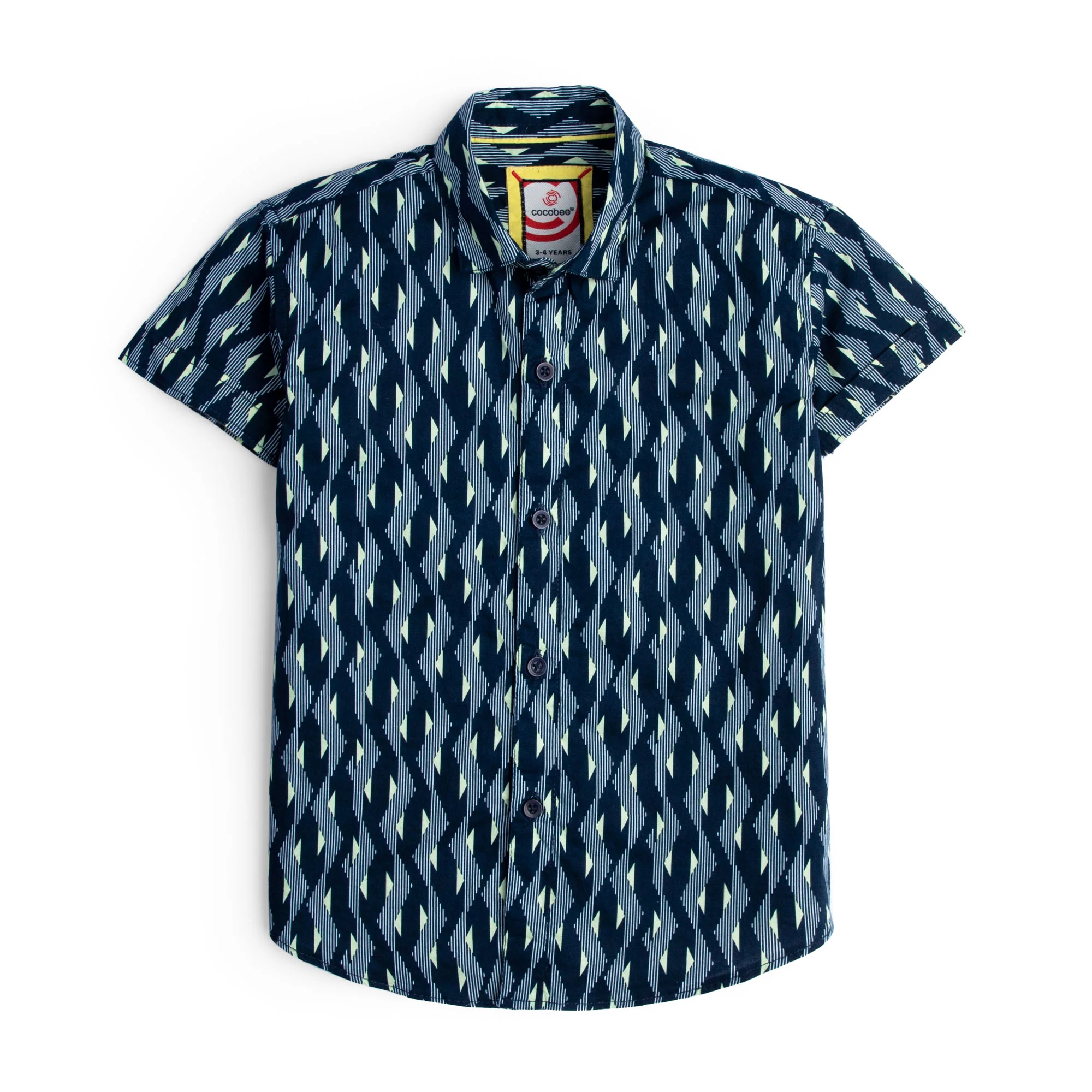 Chevron Blue Dress Shirt