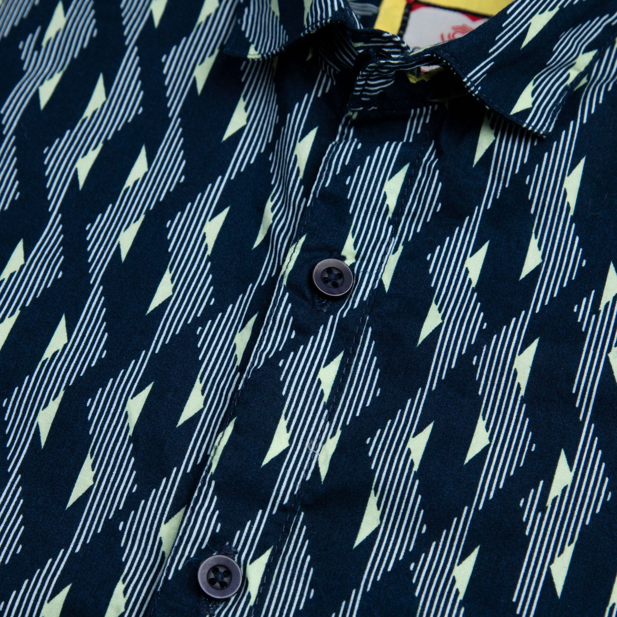Chevron Blue Dress Shirt - Image 2