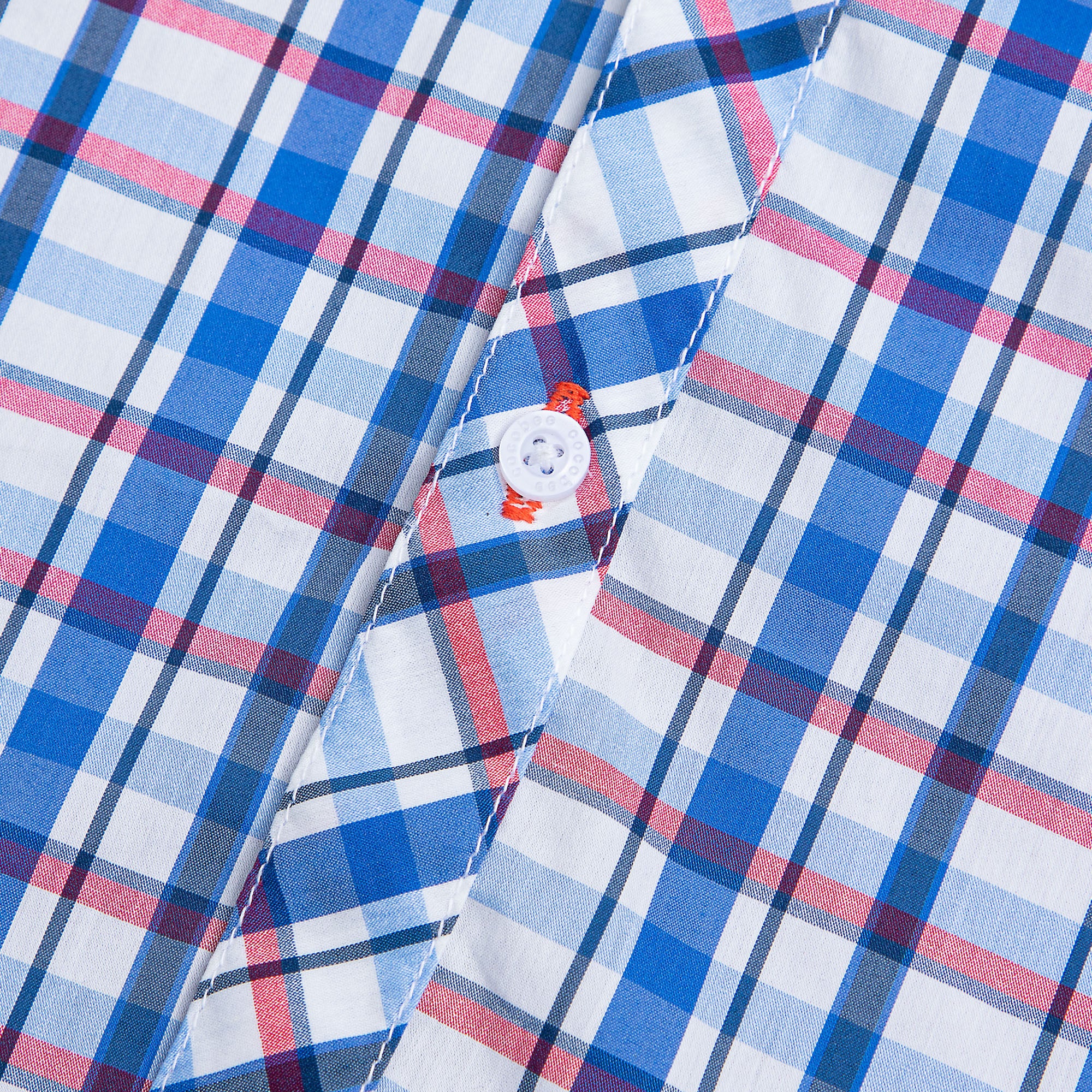 Checkered Blue Dress Shirt - Image 2