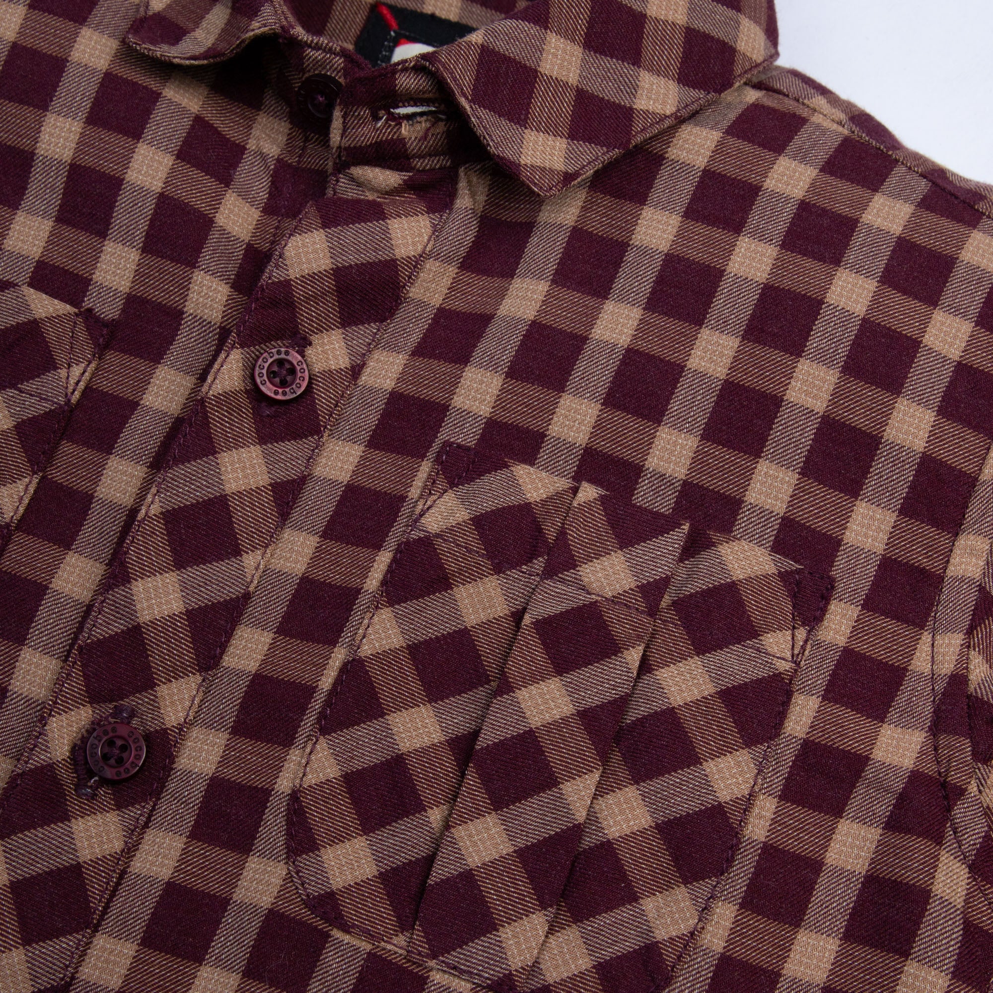 Button-up Check Dress Shirt - Image 2