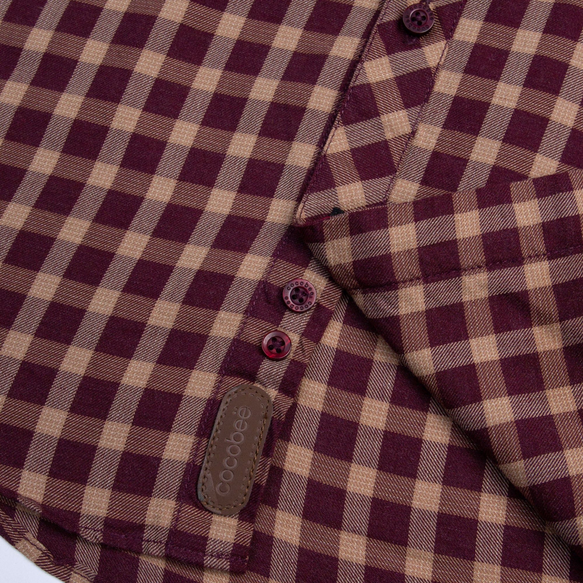 Button-up Check Dress Shirt - Image 3