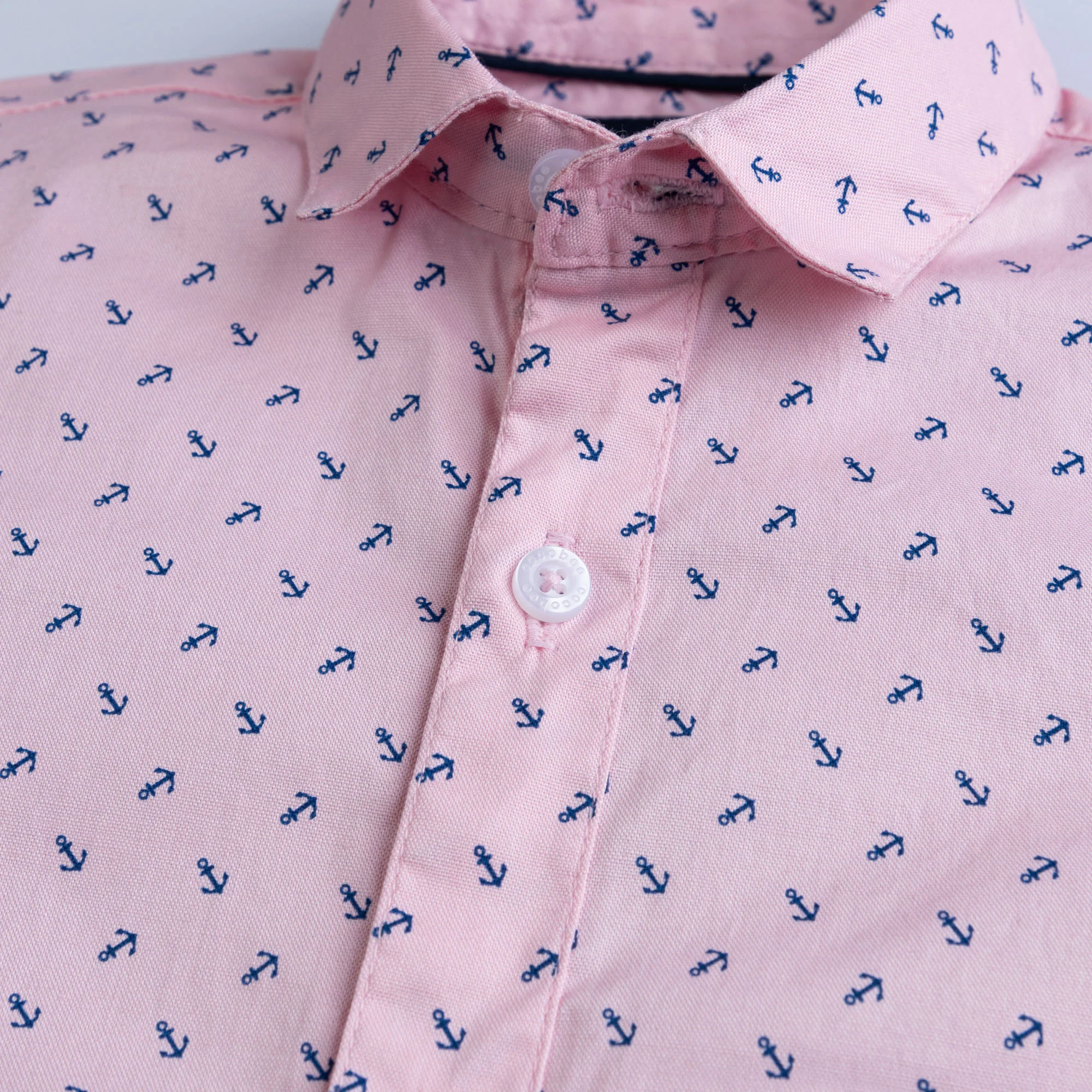 Bubble-Pink Printed Dress Shirt - Image 2