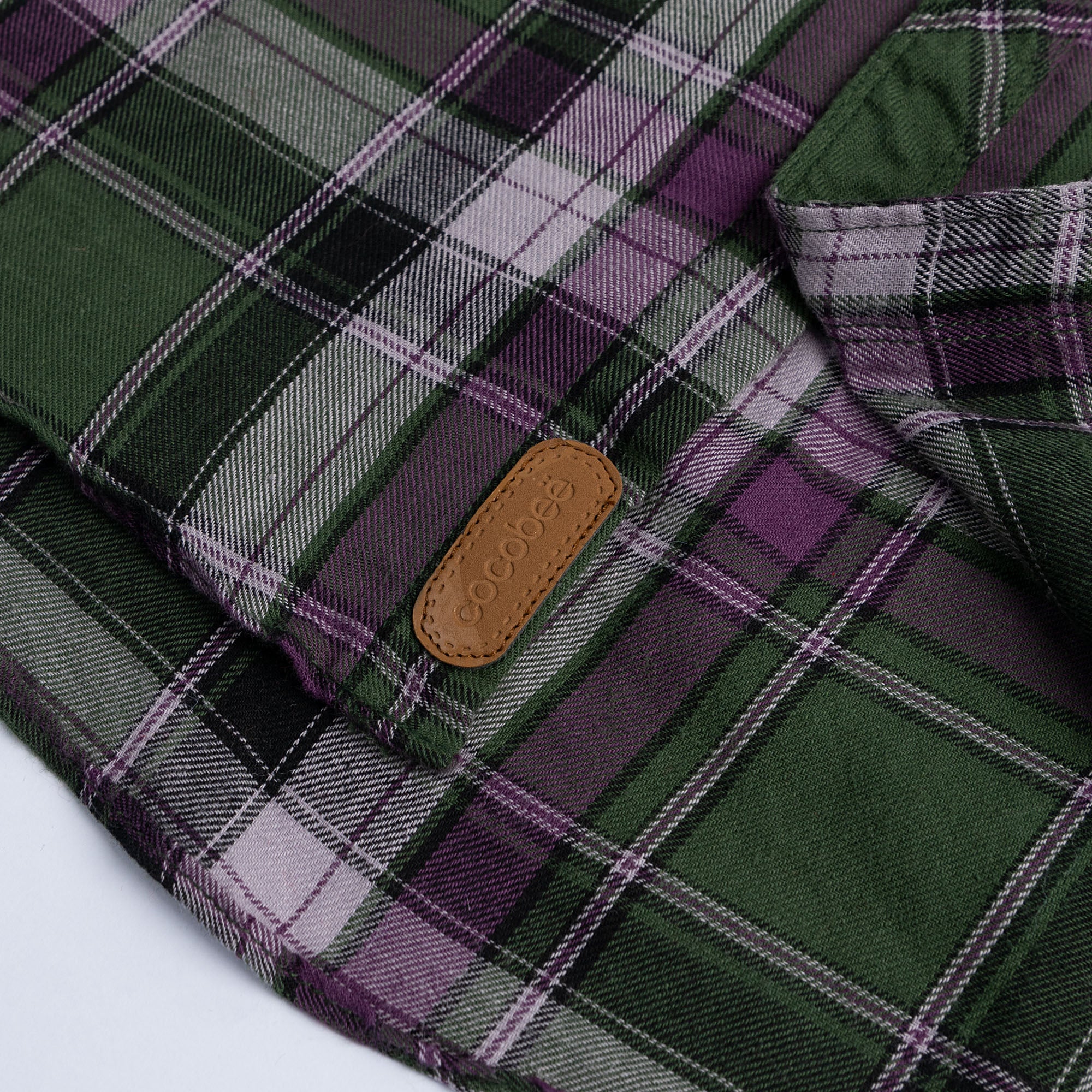Purple Plaid Causal Shirt - Image 3