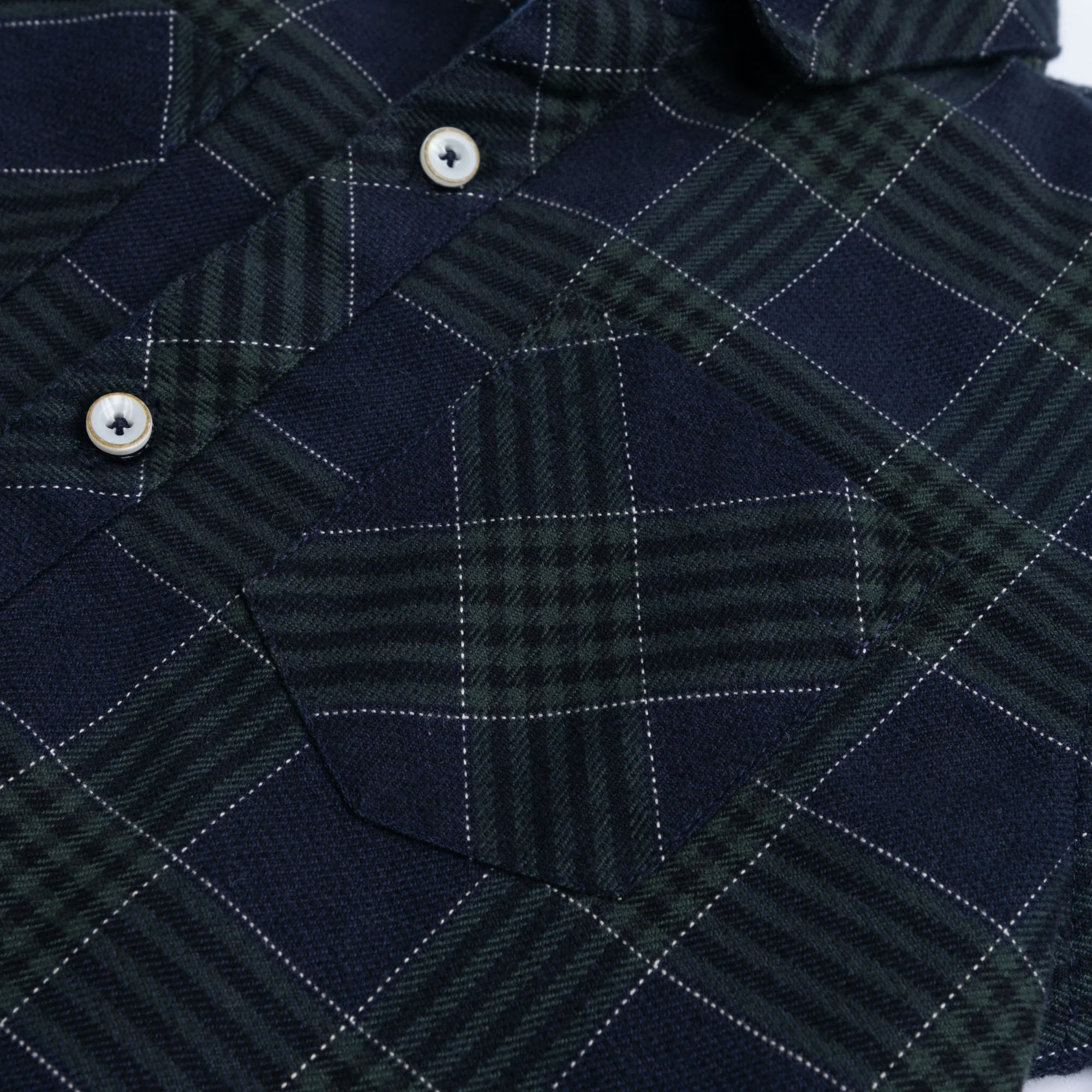 Navy Blue Checkered Shirt - Image 2