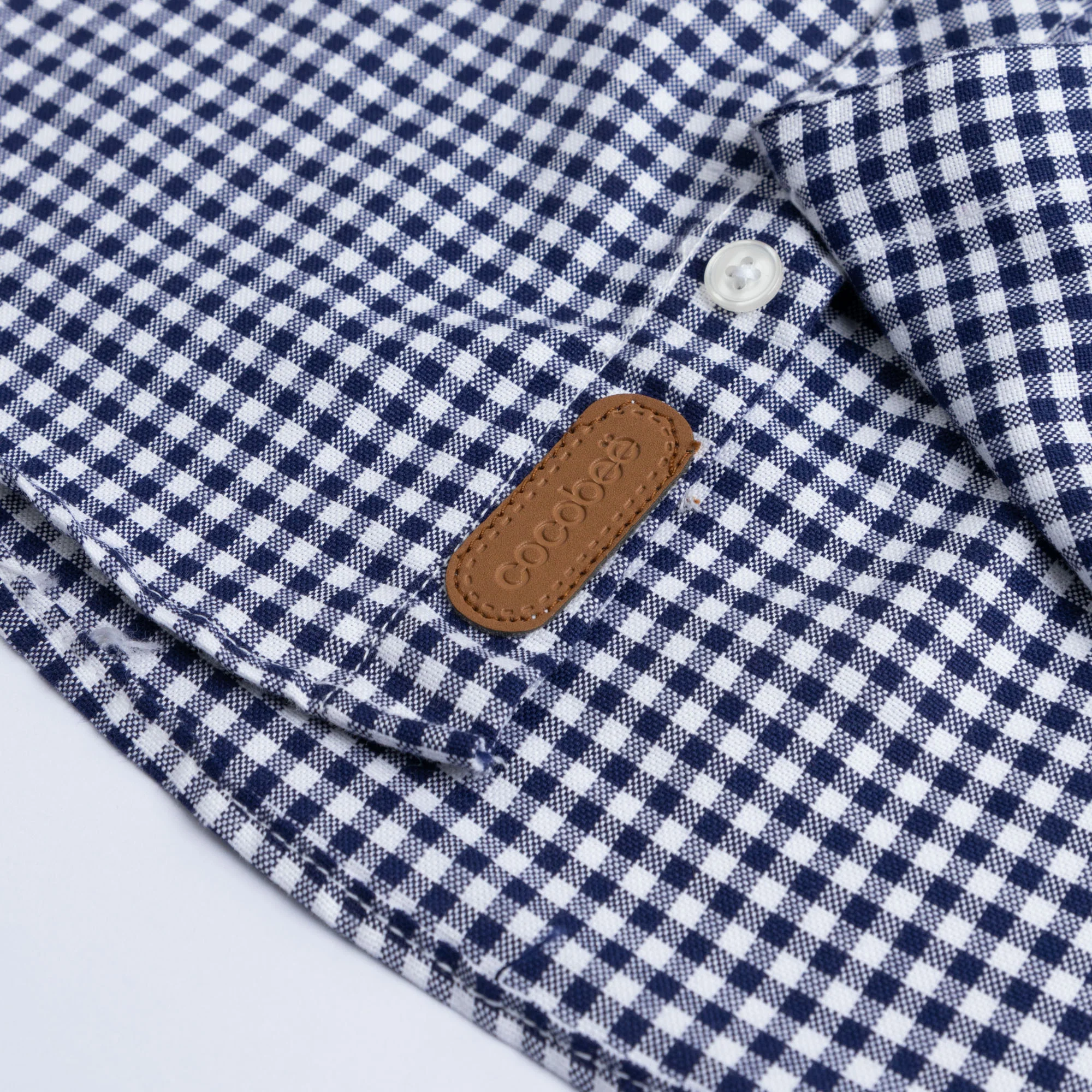 Micro Check Buttoned Shirt - Image 3