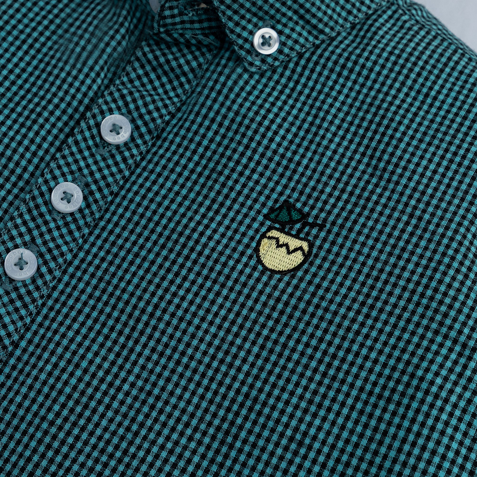 Blue Micro checkered Casual Shirt - Image 2