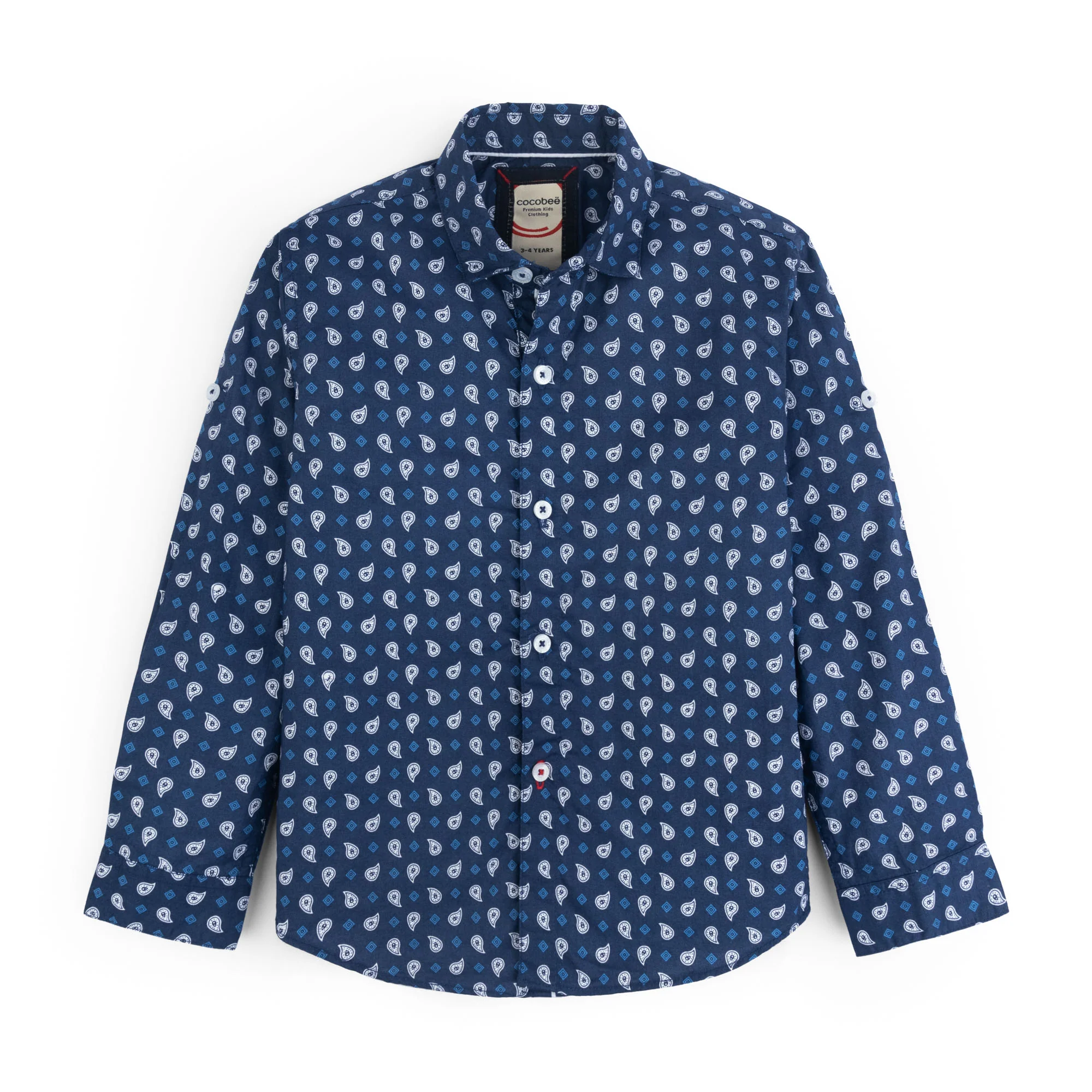 Blue Swirl Casual Shirt
