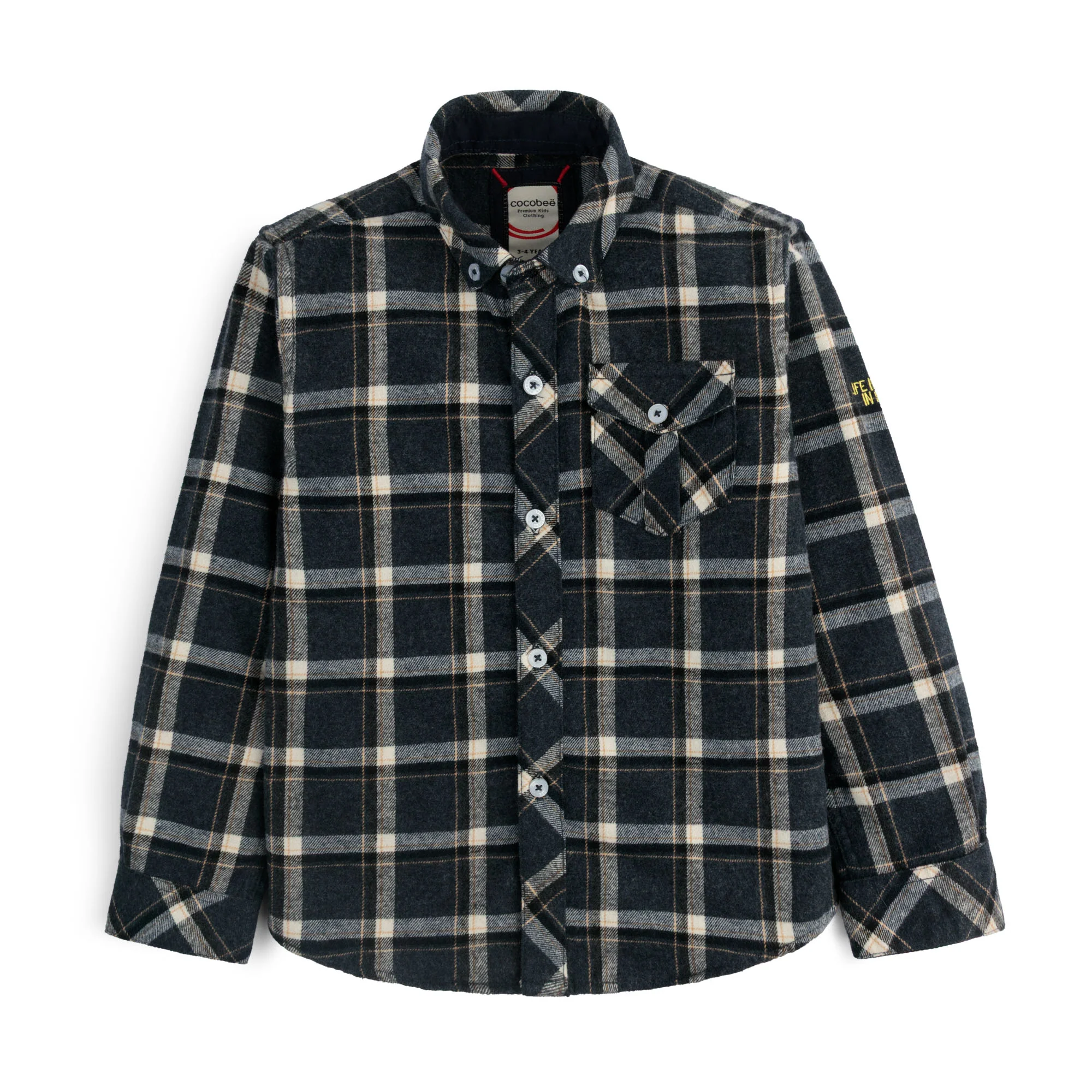 Coal Grey Plaid Shirt