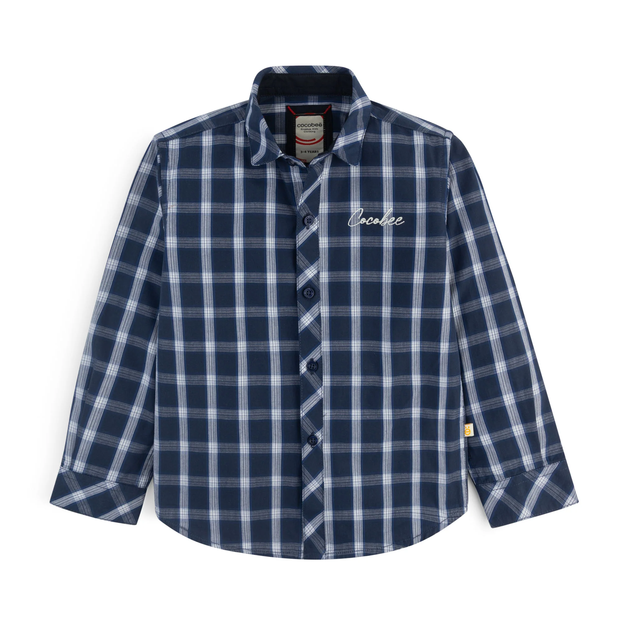 Navy Classic Grid Shirt