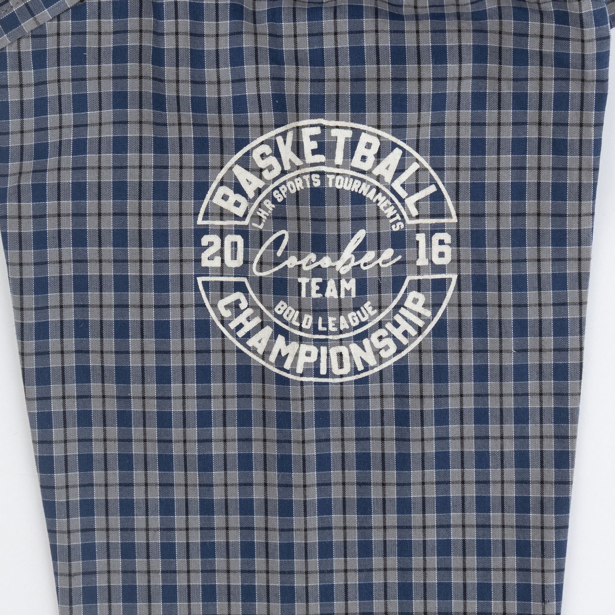 Silver Blue Classic Check Shirt - Image 2
