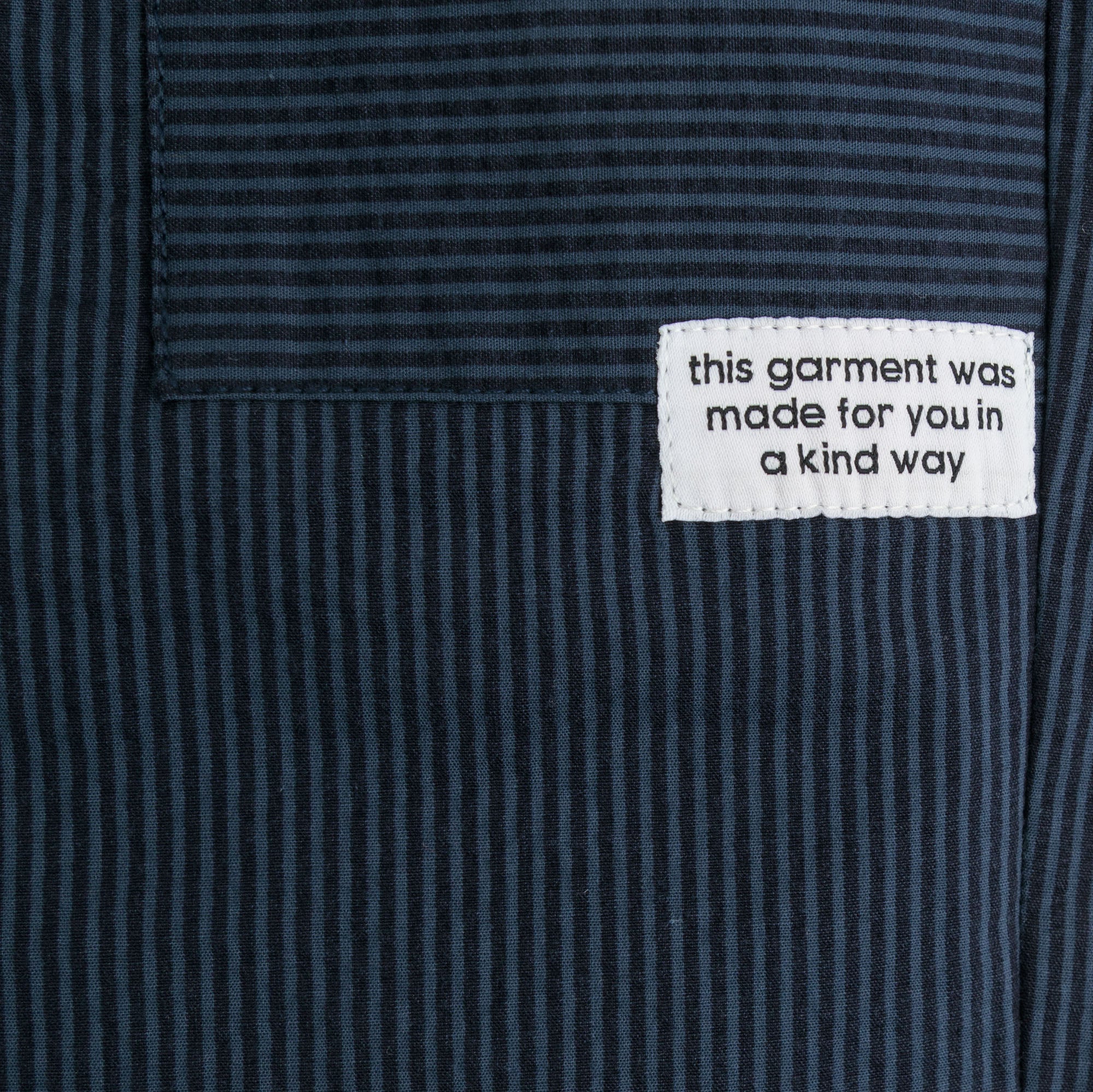 Navy Pinstripe Casual Trouser - Image 2