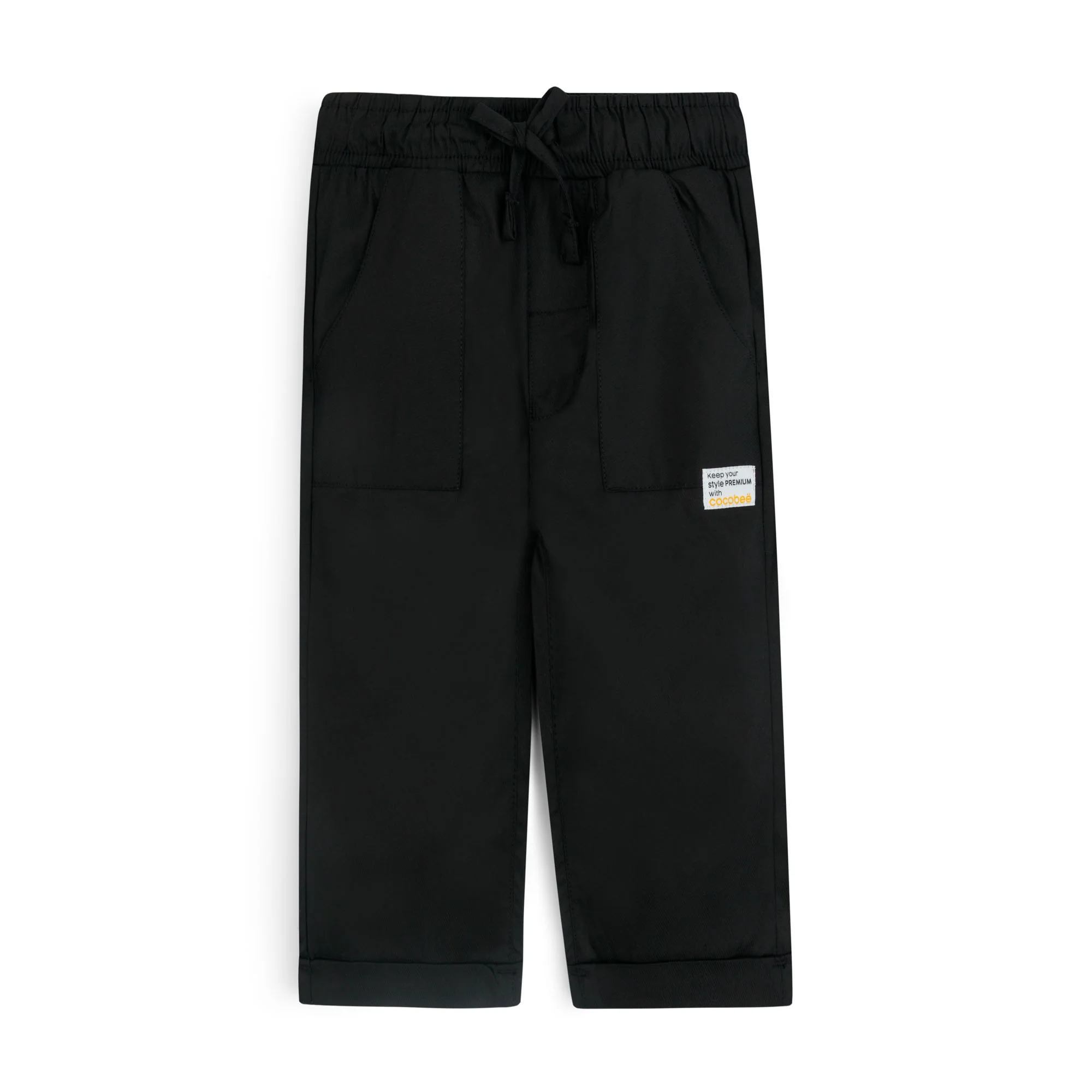 Black Core Straight Trouser